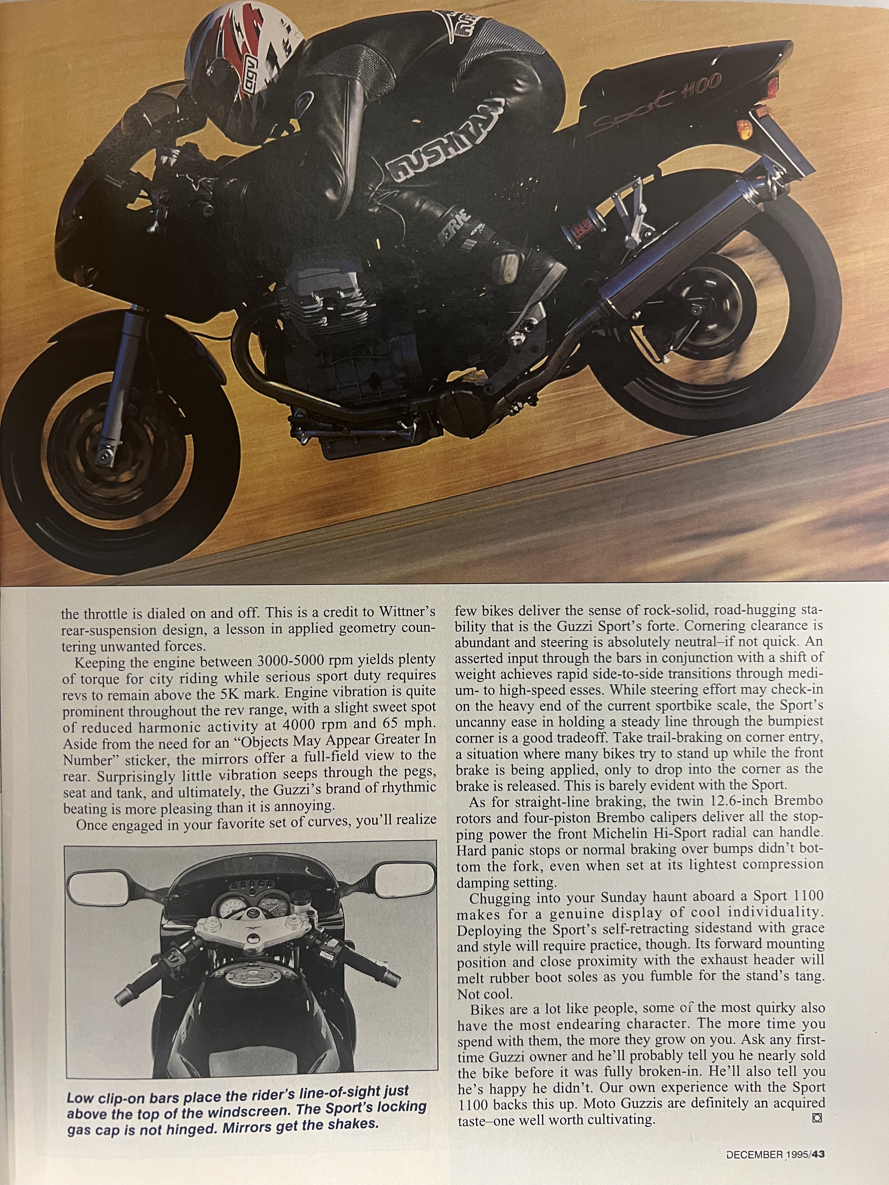 Article - Cycle World (1995 December) Moto Guzzi Sport 1100