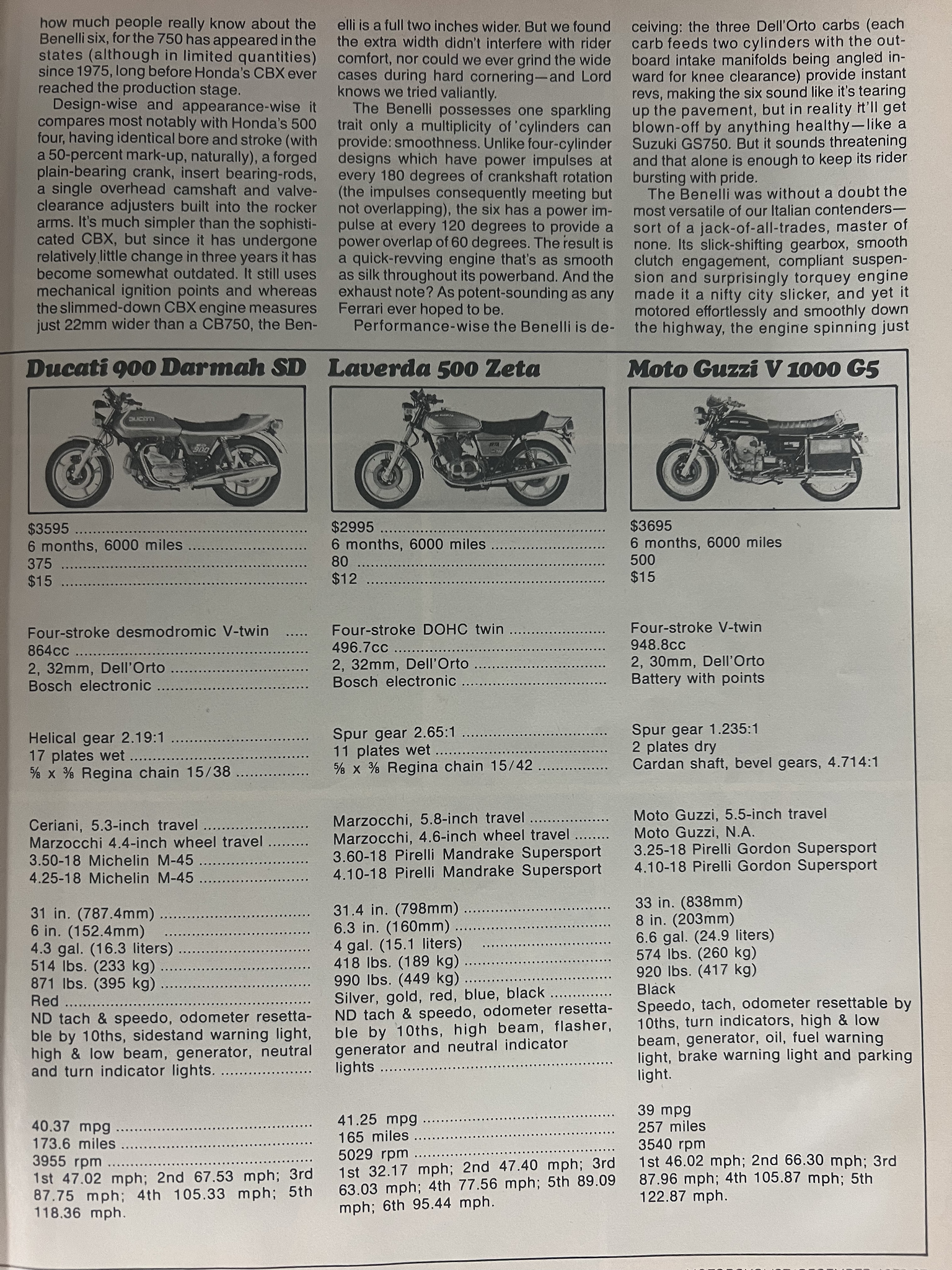 Article - Motorcyclist (1978 December) Four Americans Take a Look At Four Italians