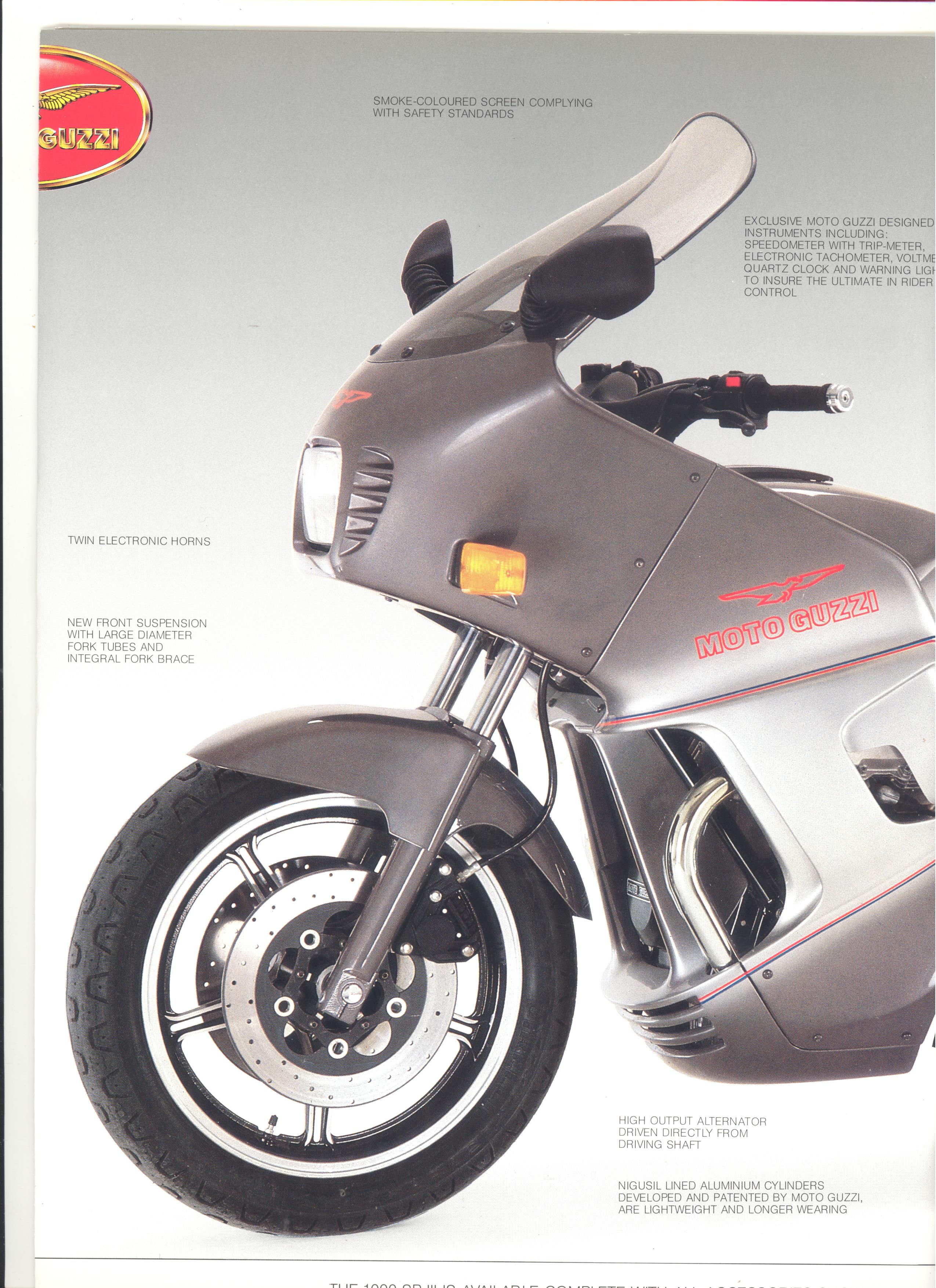 Moto Guzzi factory brochure: 1000 SP III