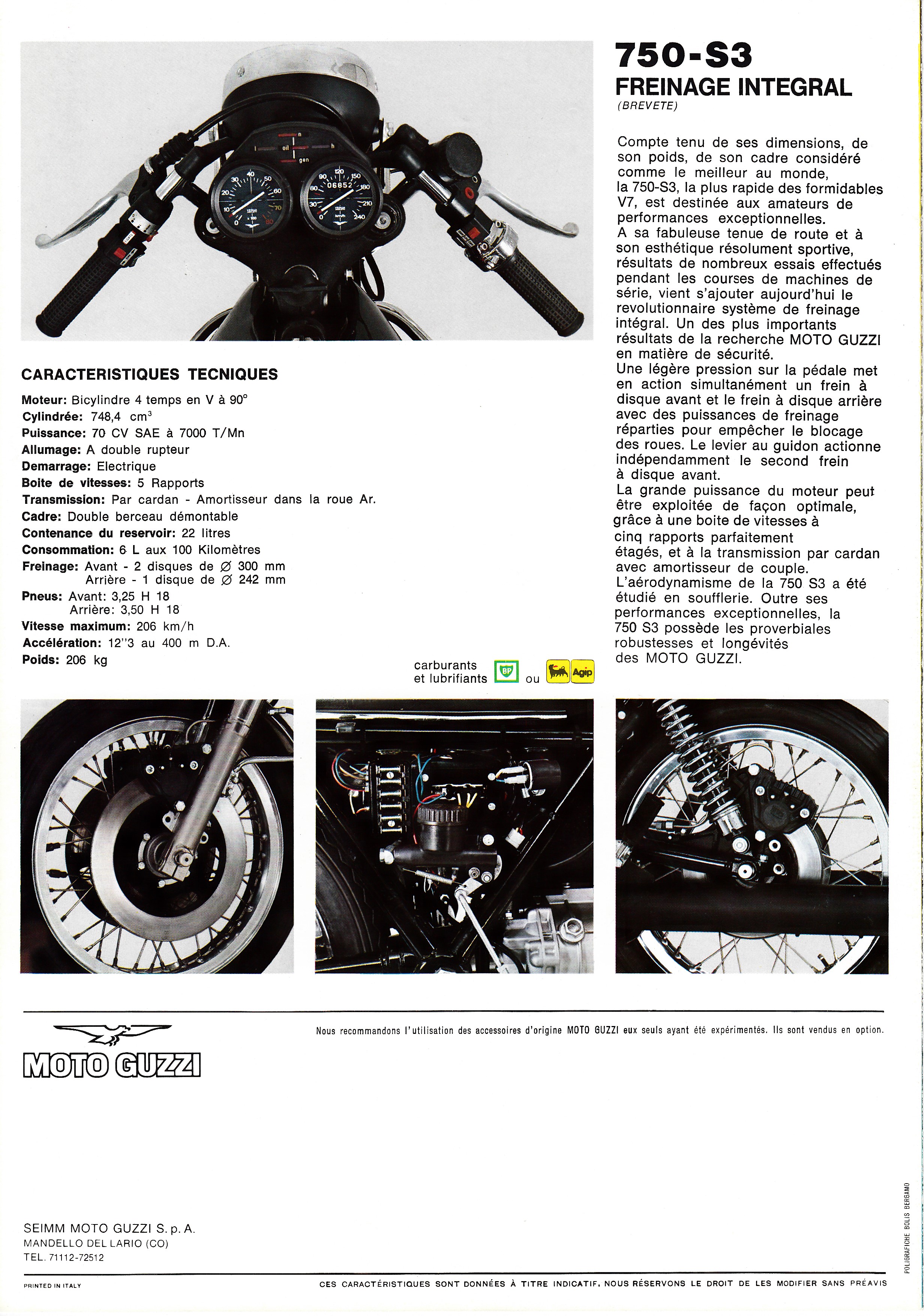 Brochure - Moto Guzzi 750 S3