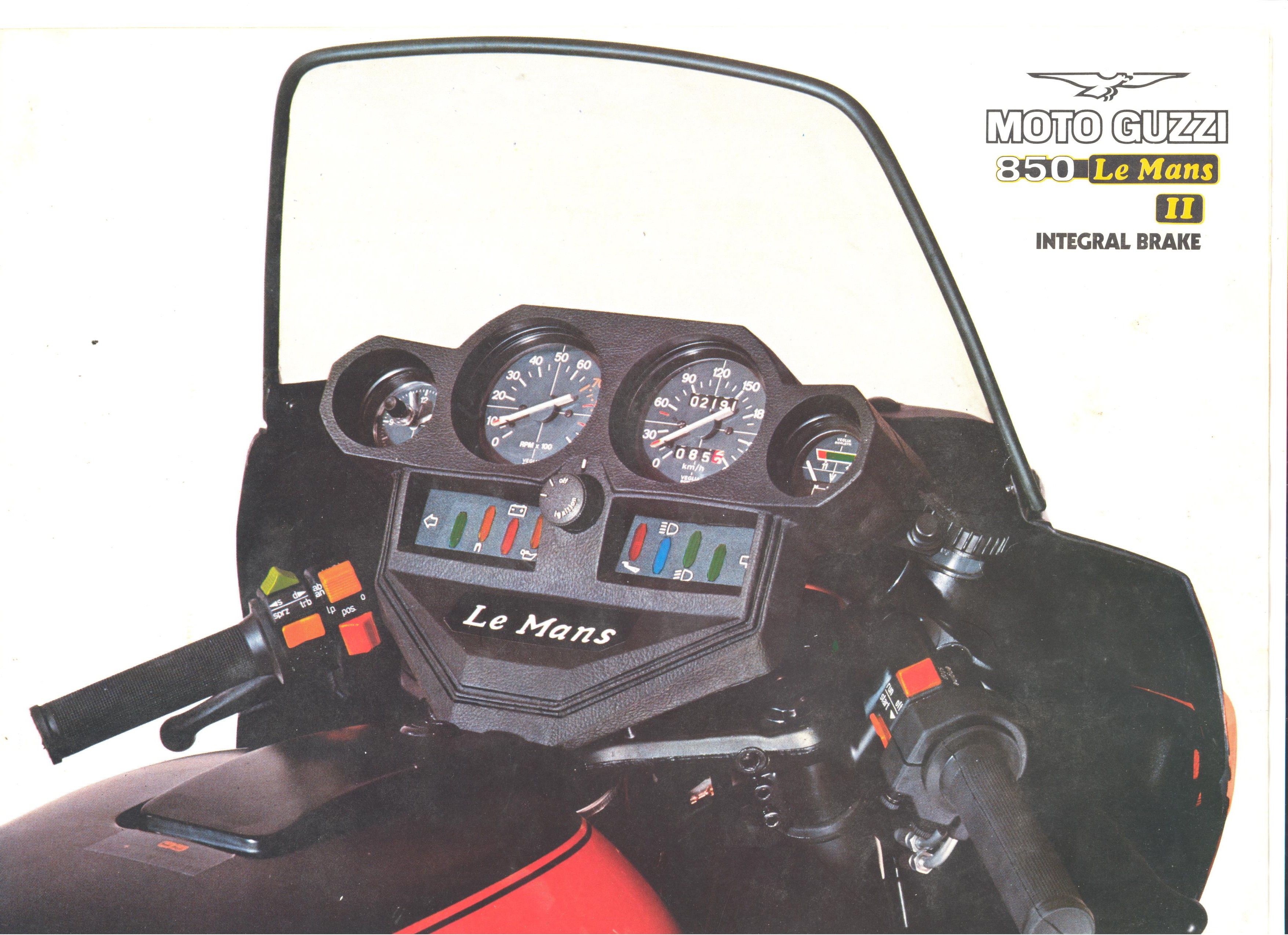 Moto Guzzi factory brochure: 850 Le Mans II