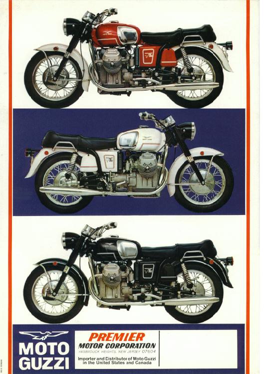Moto Guzzi Ambassador Factory Brochure, Page 2 of 2.
