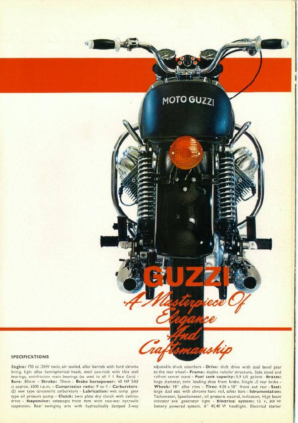 Moto Guzzi Ambassador Factory Brochure, Page 4 of 6.