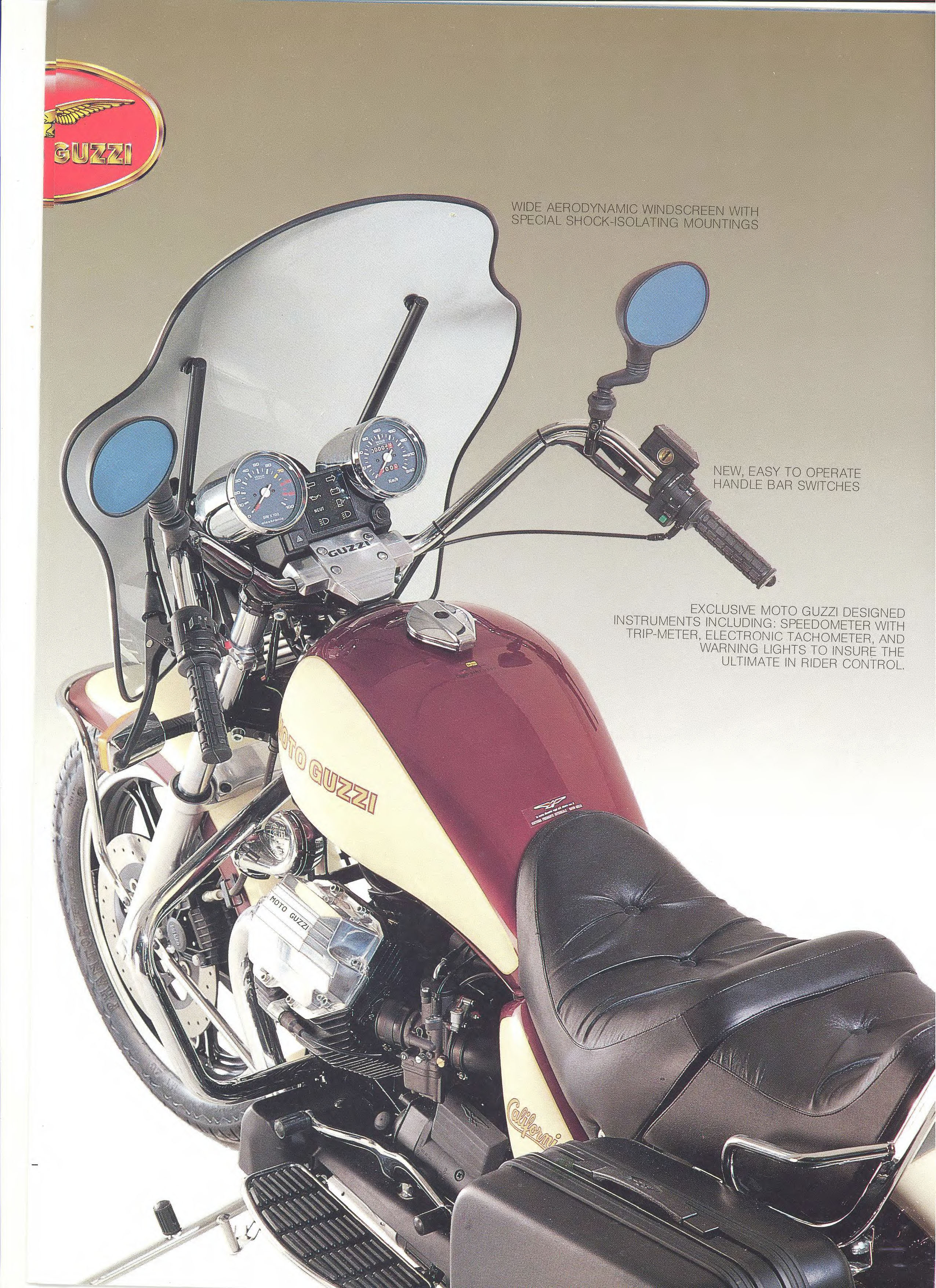 Moto Guzzi factory brochure: California III 1987