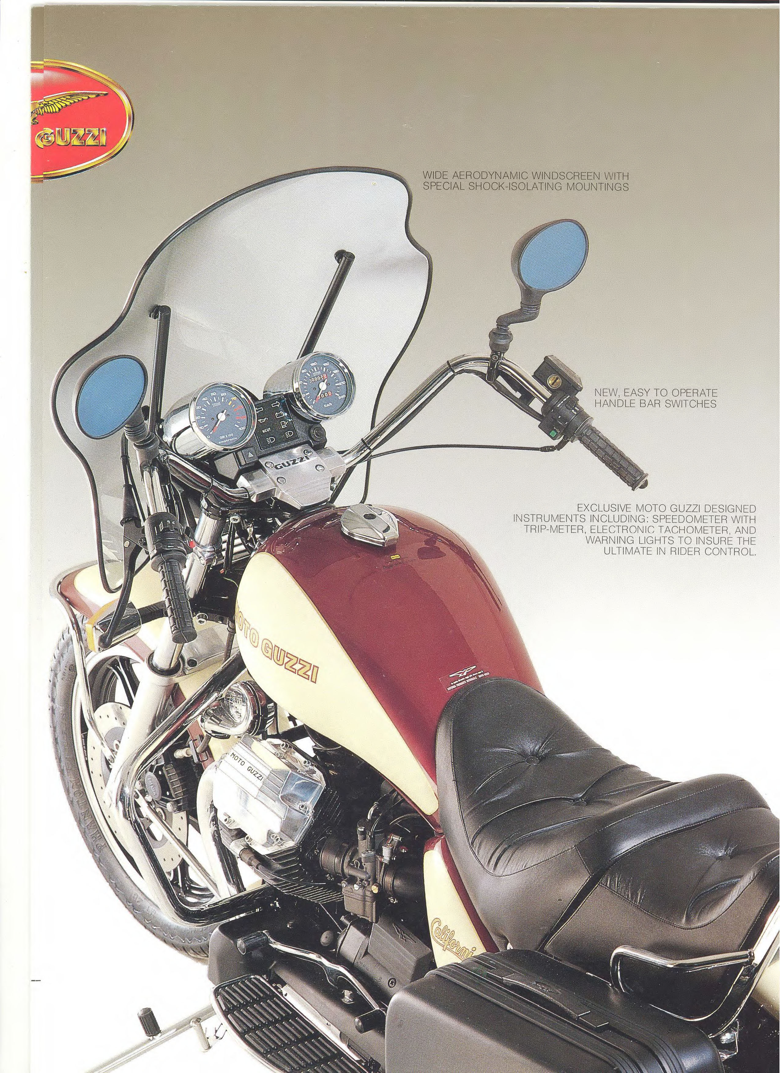 Moto Guzzi factory brochure: California III 1989
