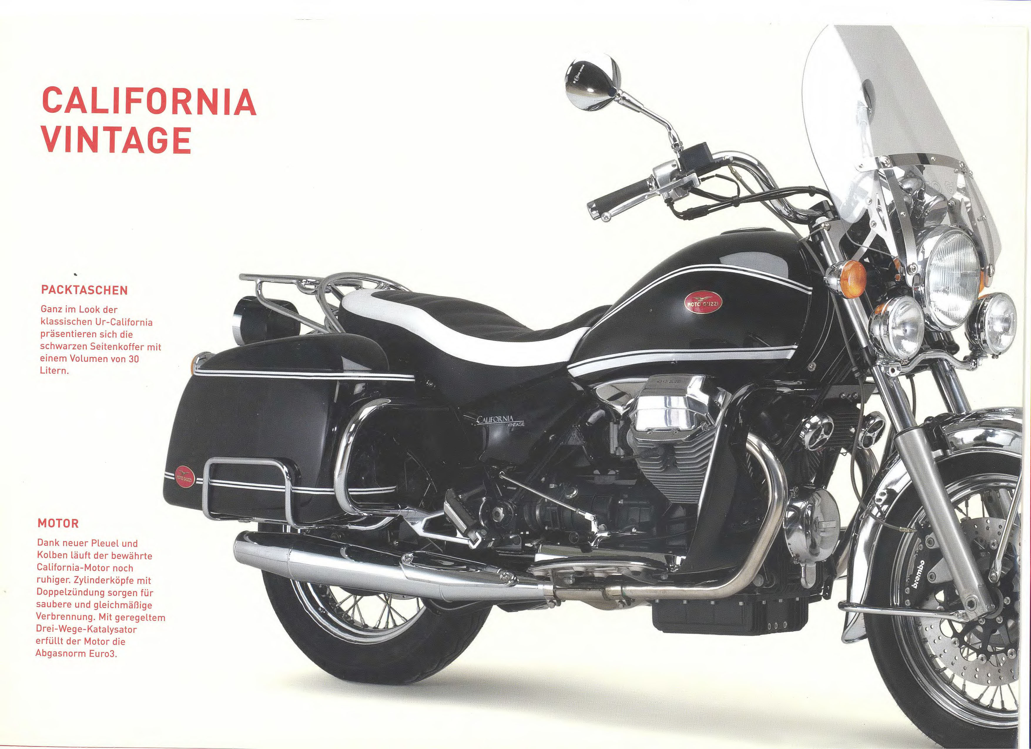 Moto Guzzi factory brochure: California Vintage