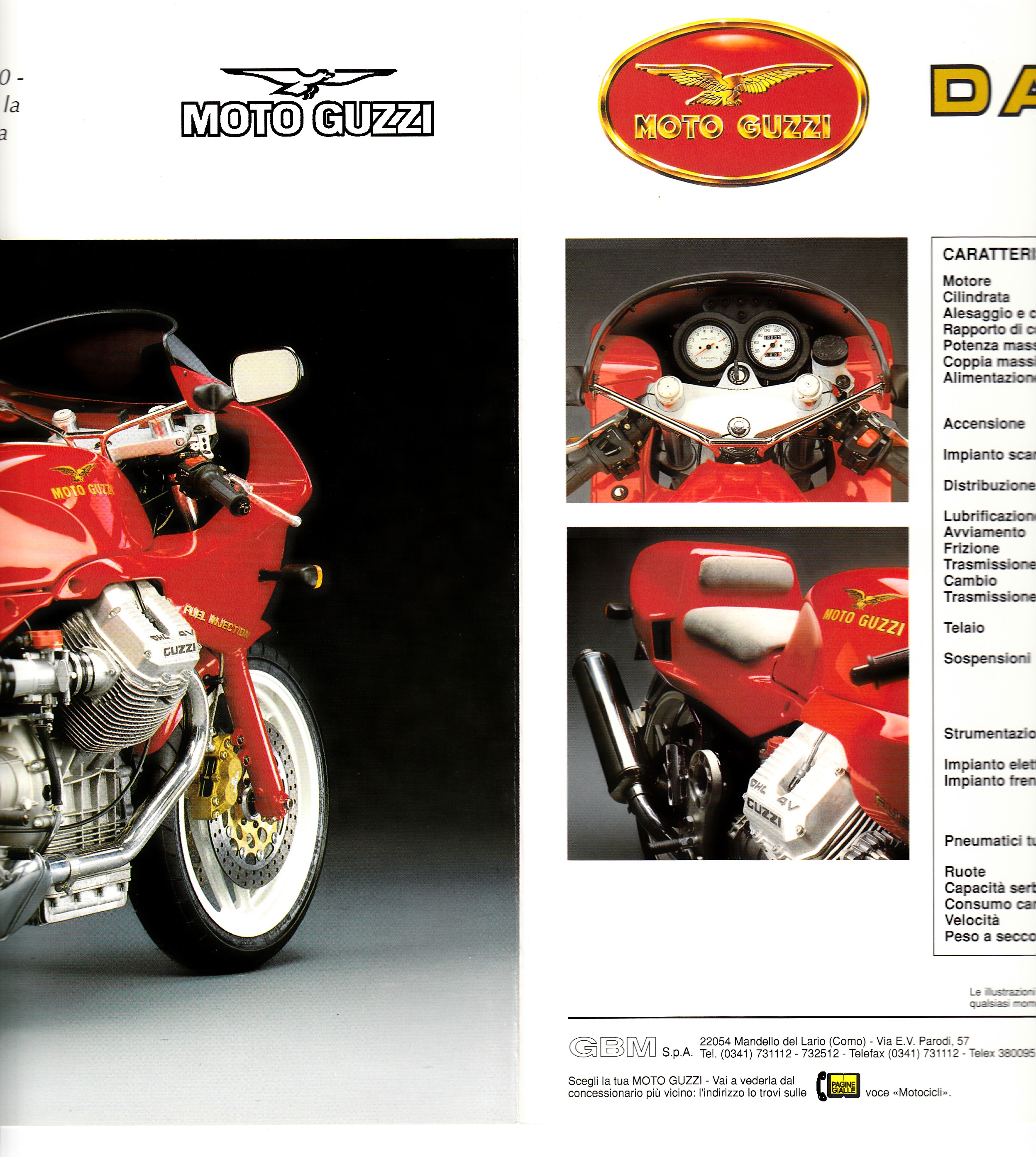 Brochure - Moto Guzzi Daytona 1000 (4 fold)