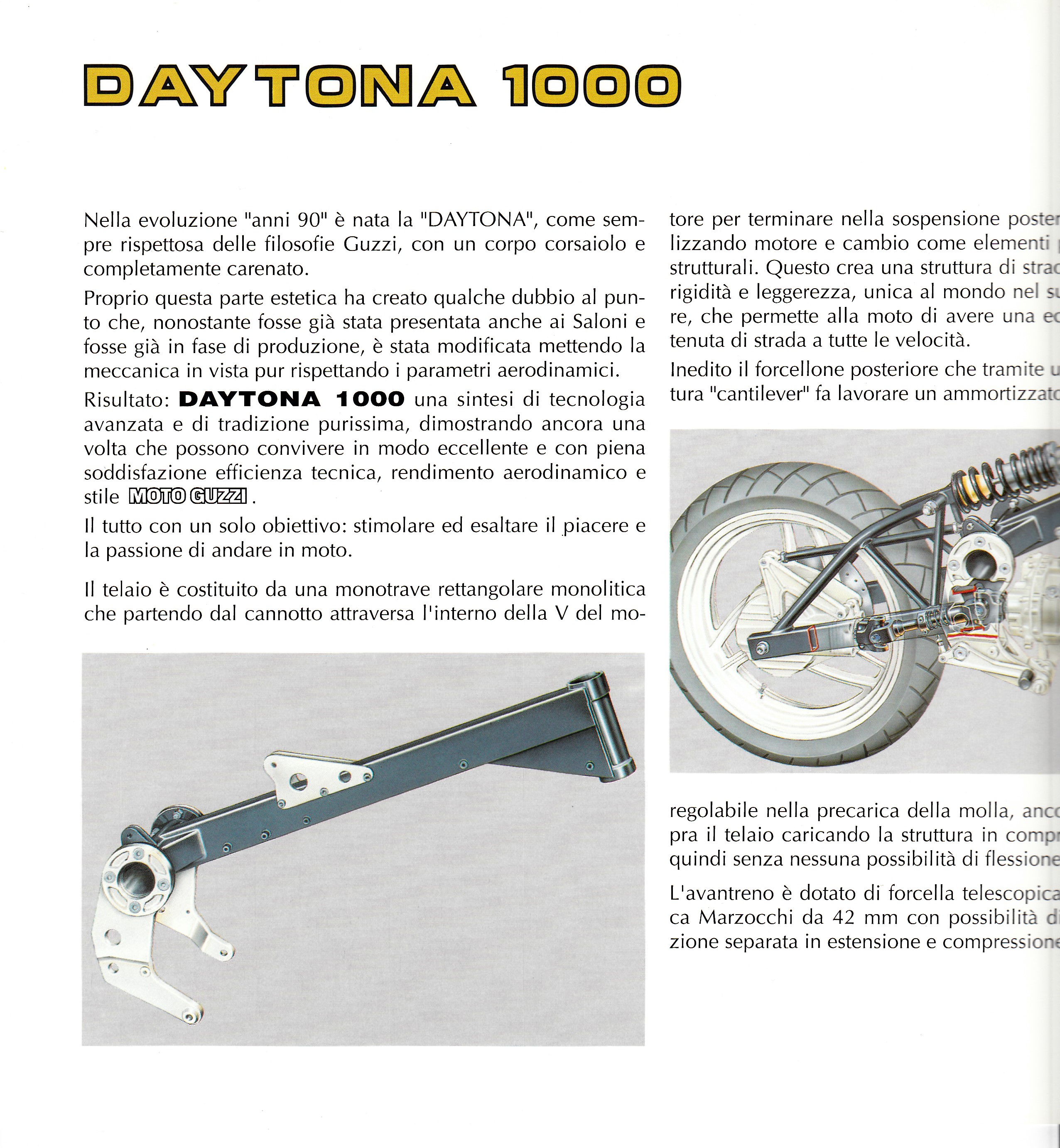 Brochure - Moto Guzzi Daytona 1000 (4 fold)