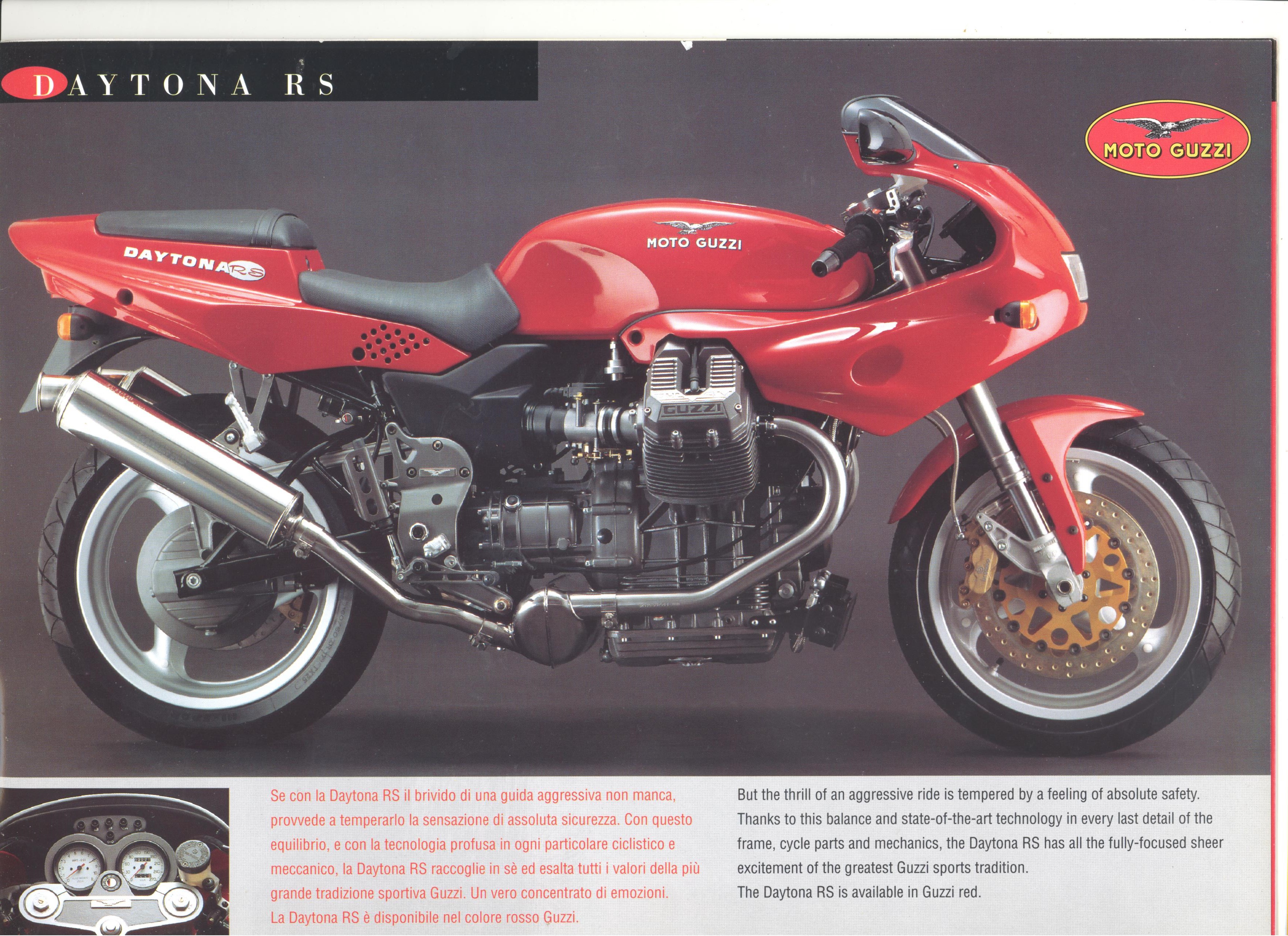 Moto Guzzi factory brochure: Daytona RS - Sport 1100