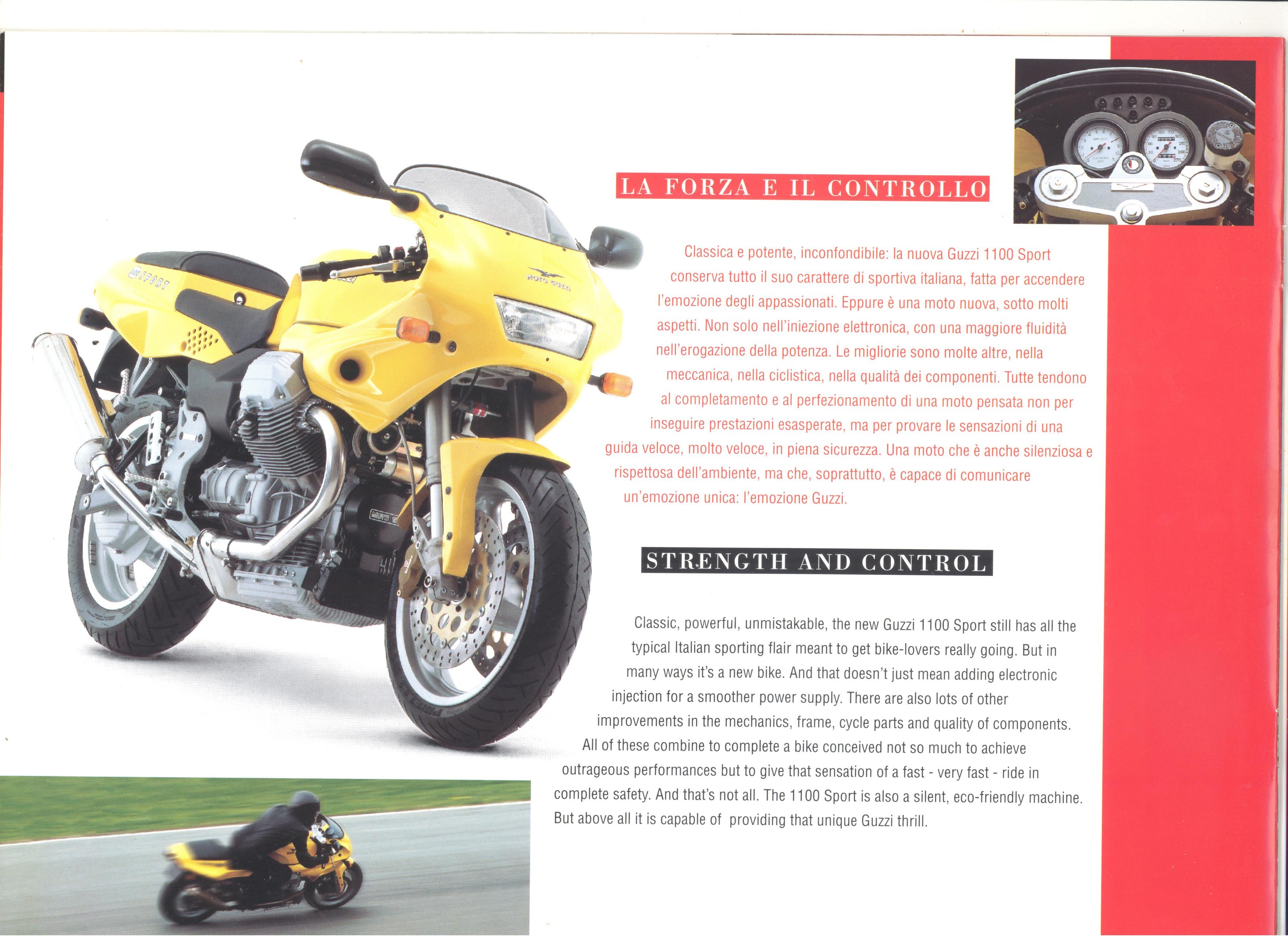 Moto Guzzi factory brochure: Daytona RS - Sport 1100