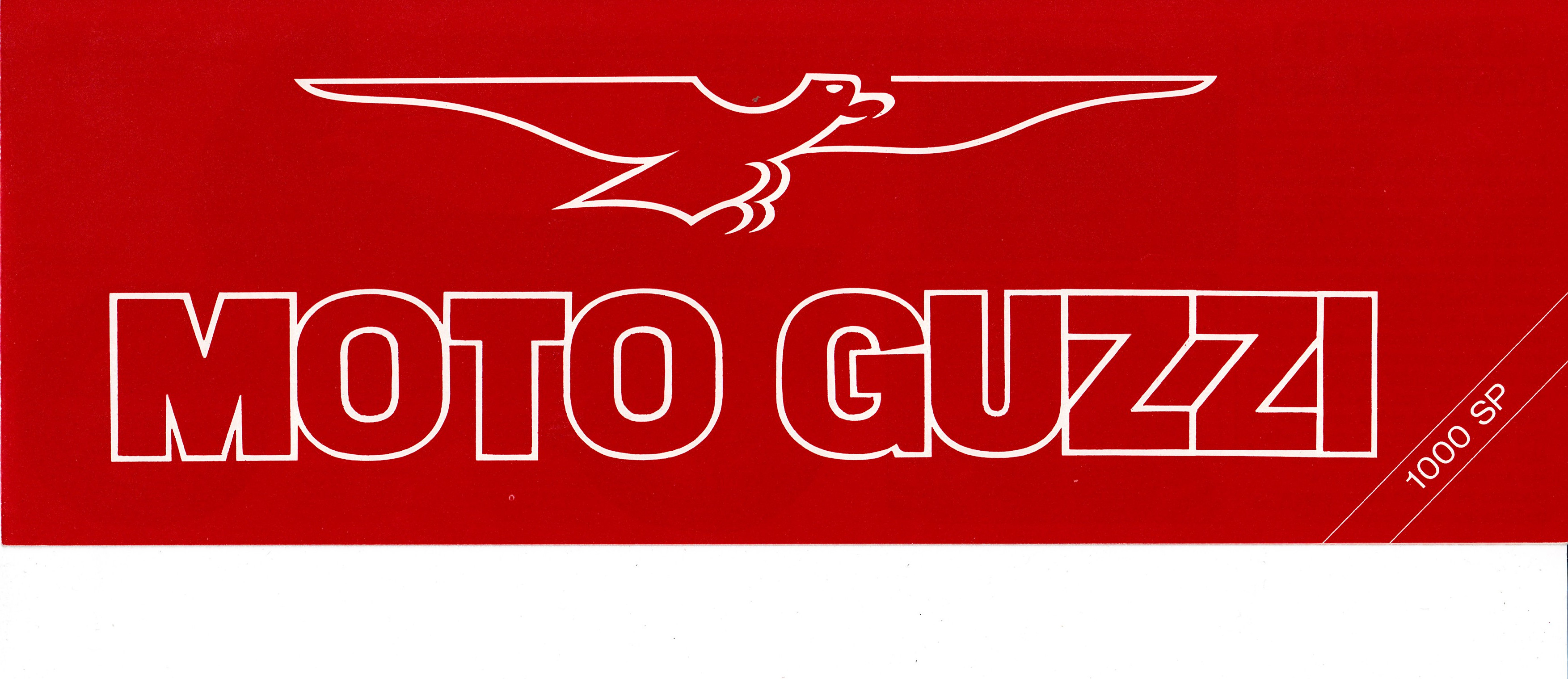 Brochure - Moto Guzzi 1000 SP (blue, folded style brochure)