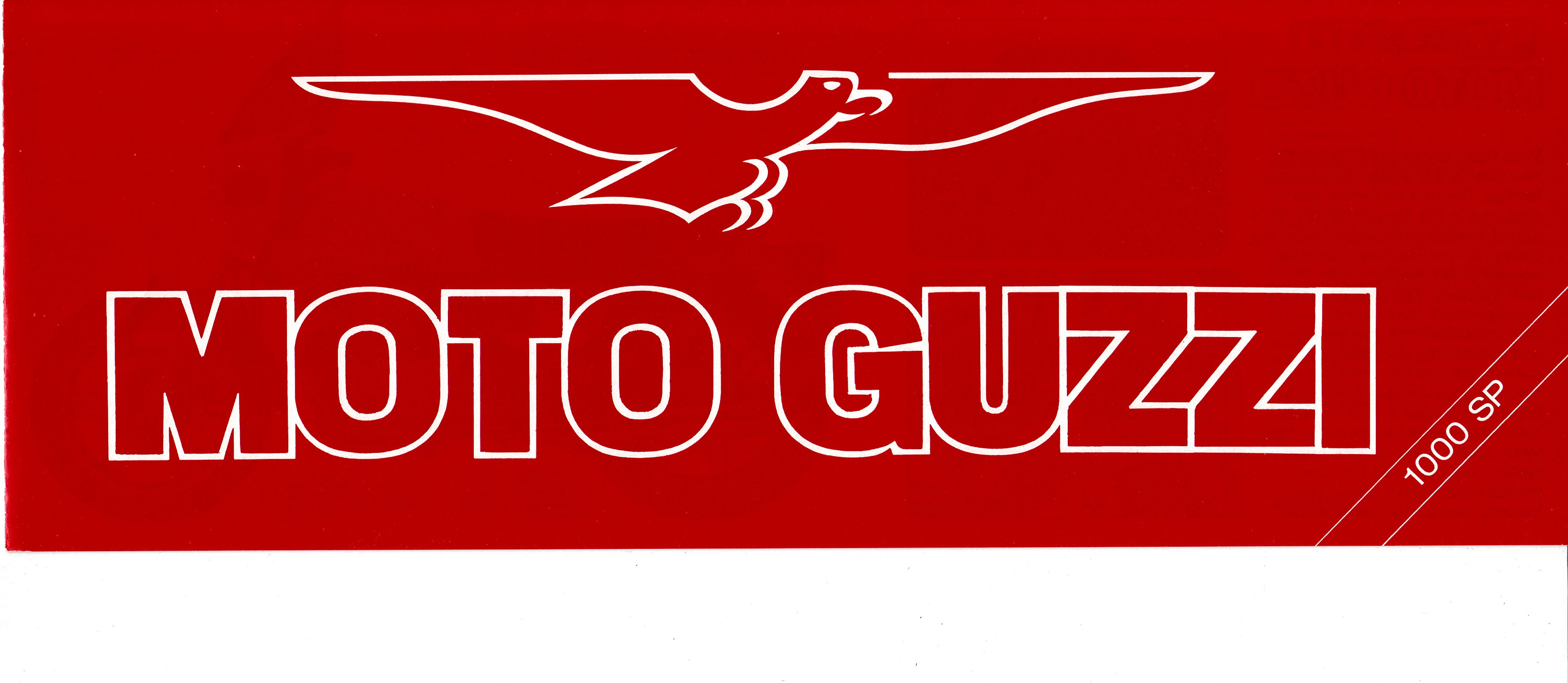 Brochure - Moto Guzzi 1000 SP (red, folded style brochure)