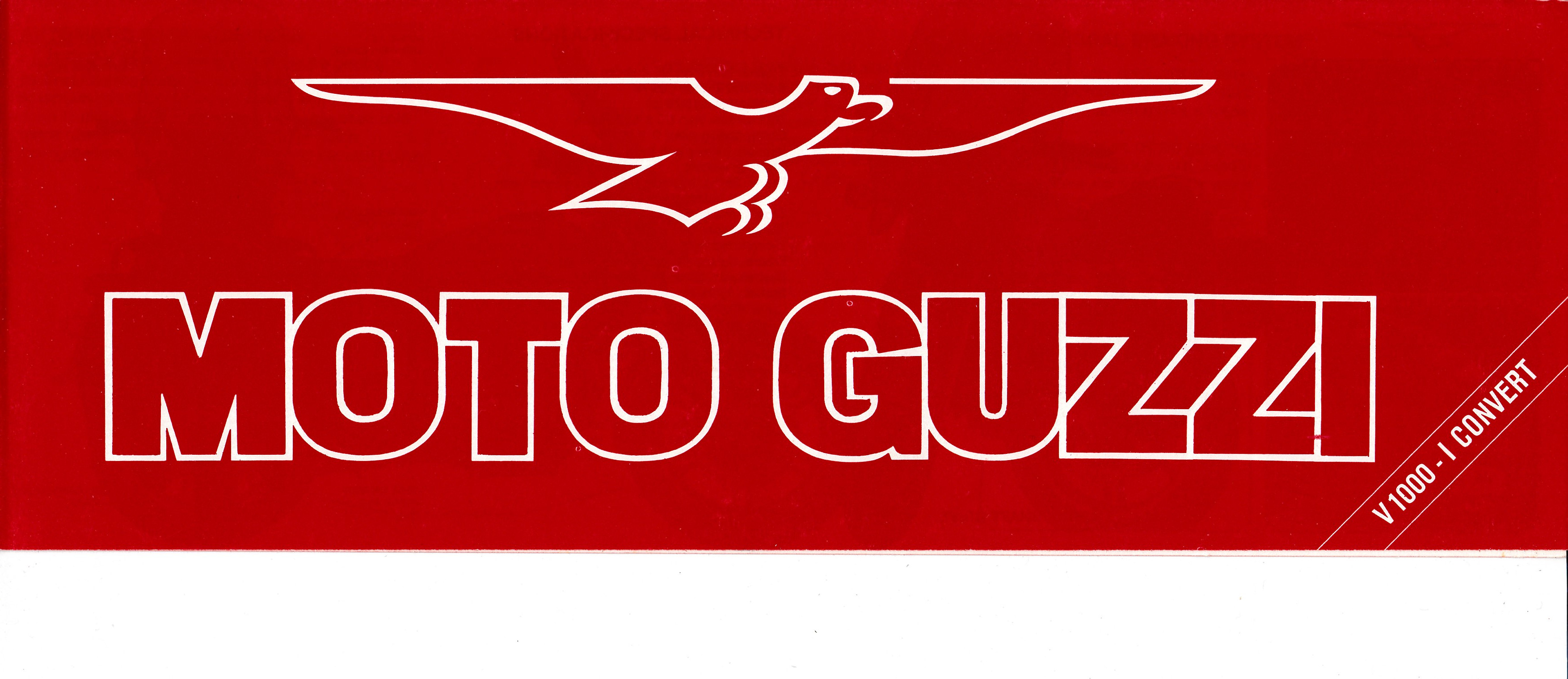 Brochure - Moto Guzzi V1000 I-Convert (folded style brochure)
