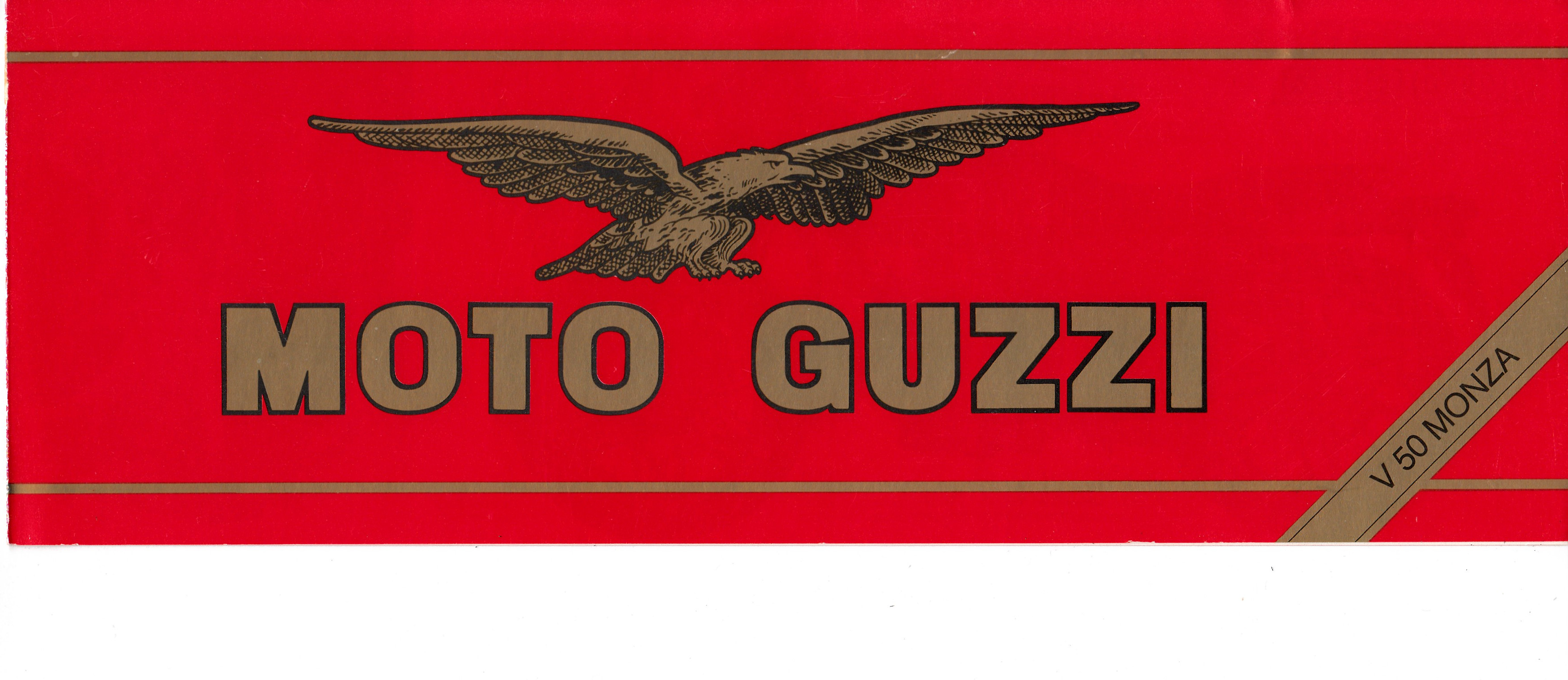 Brochure - Moto Guzzi V50 Monza (folded style brochure)