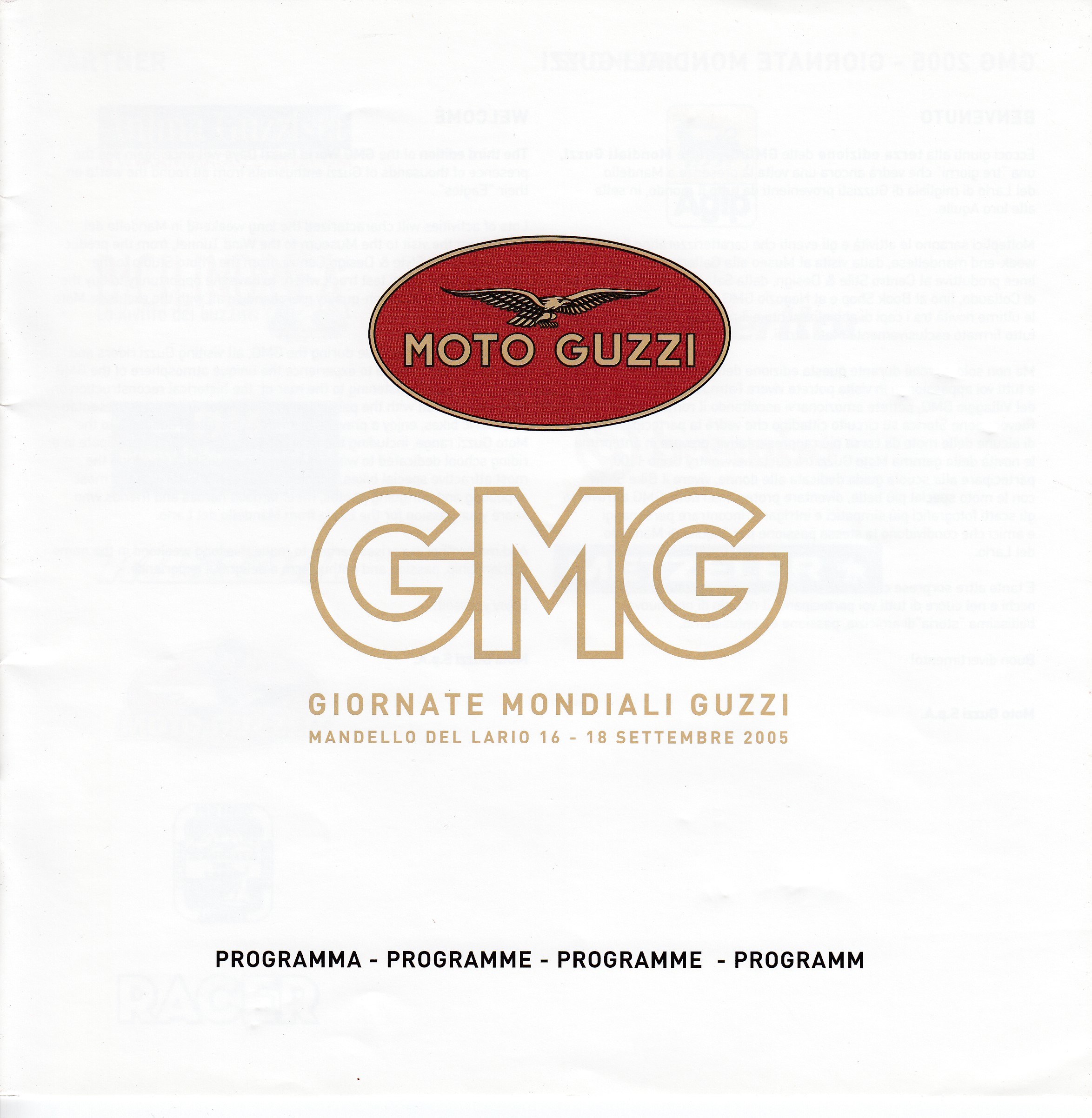Brochure - Moto Guzzi Giornate Mondiali Guzzi (GMG) (2005)