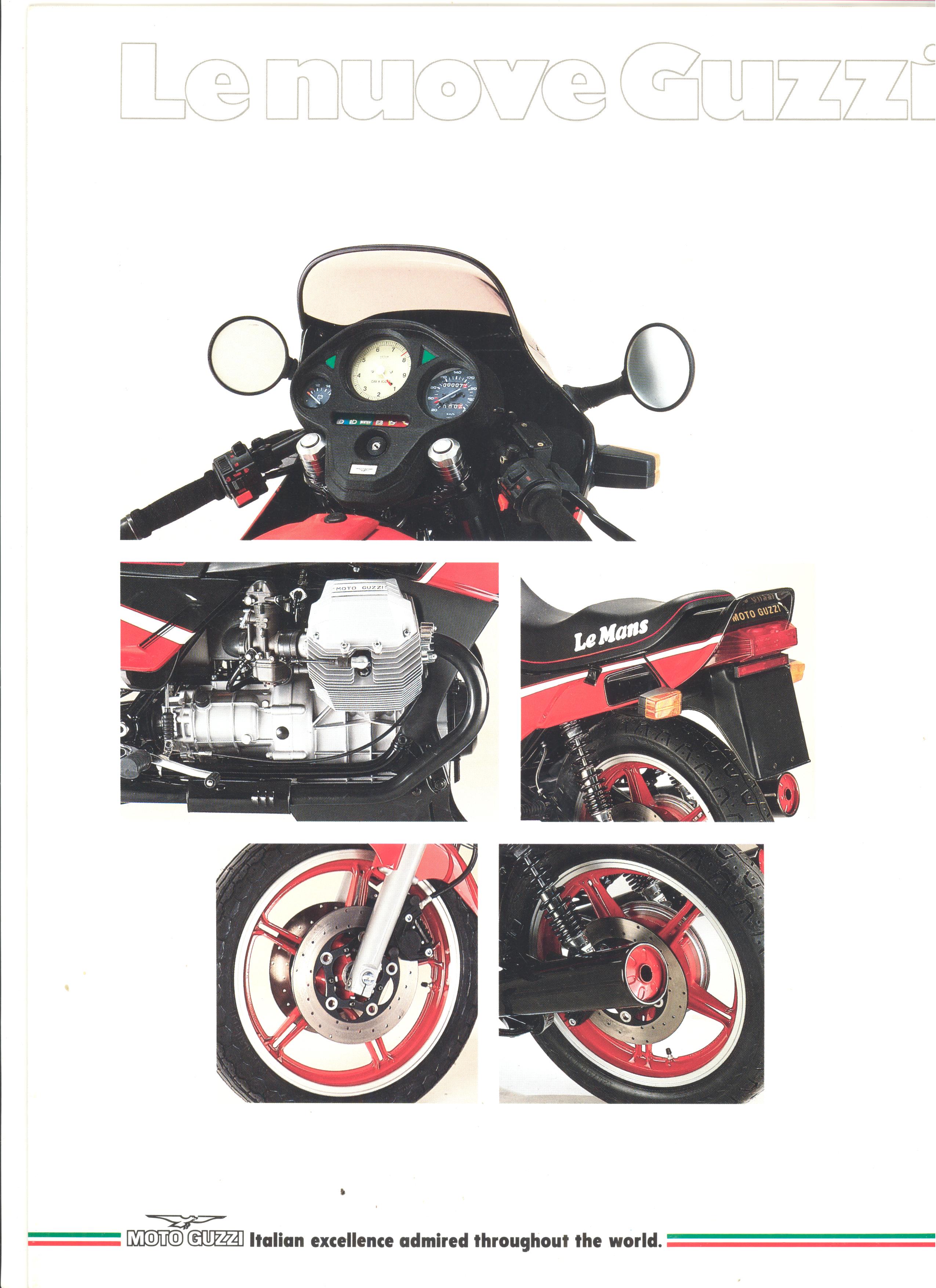 Moto Guzzi factory brochure: Le Mans 1000