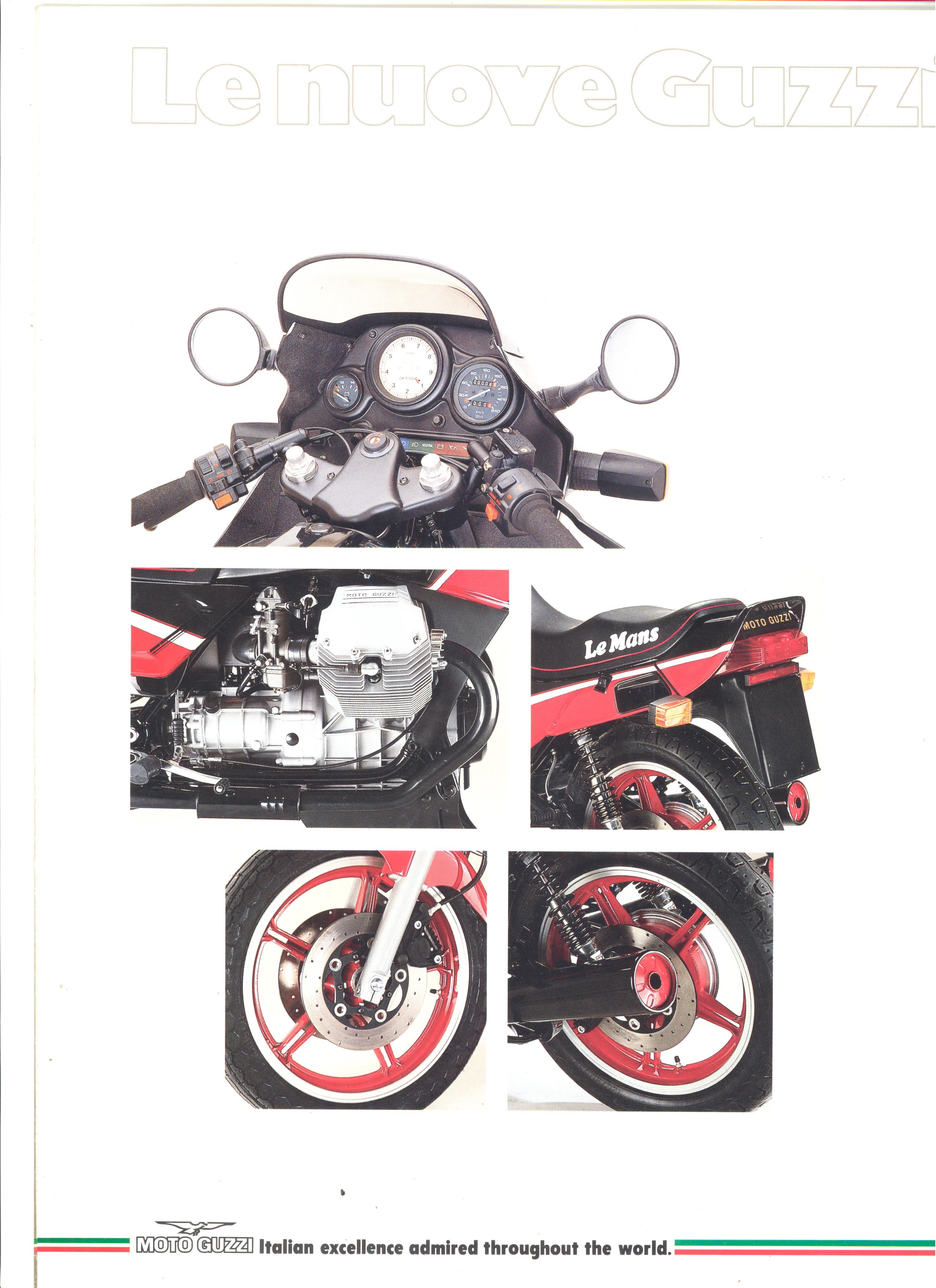 Moto Guzzi factory brochure: Le Mans 1000