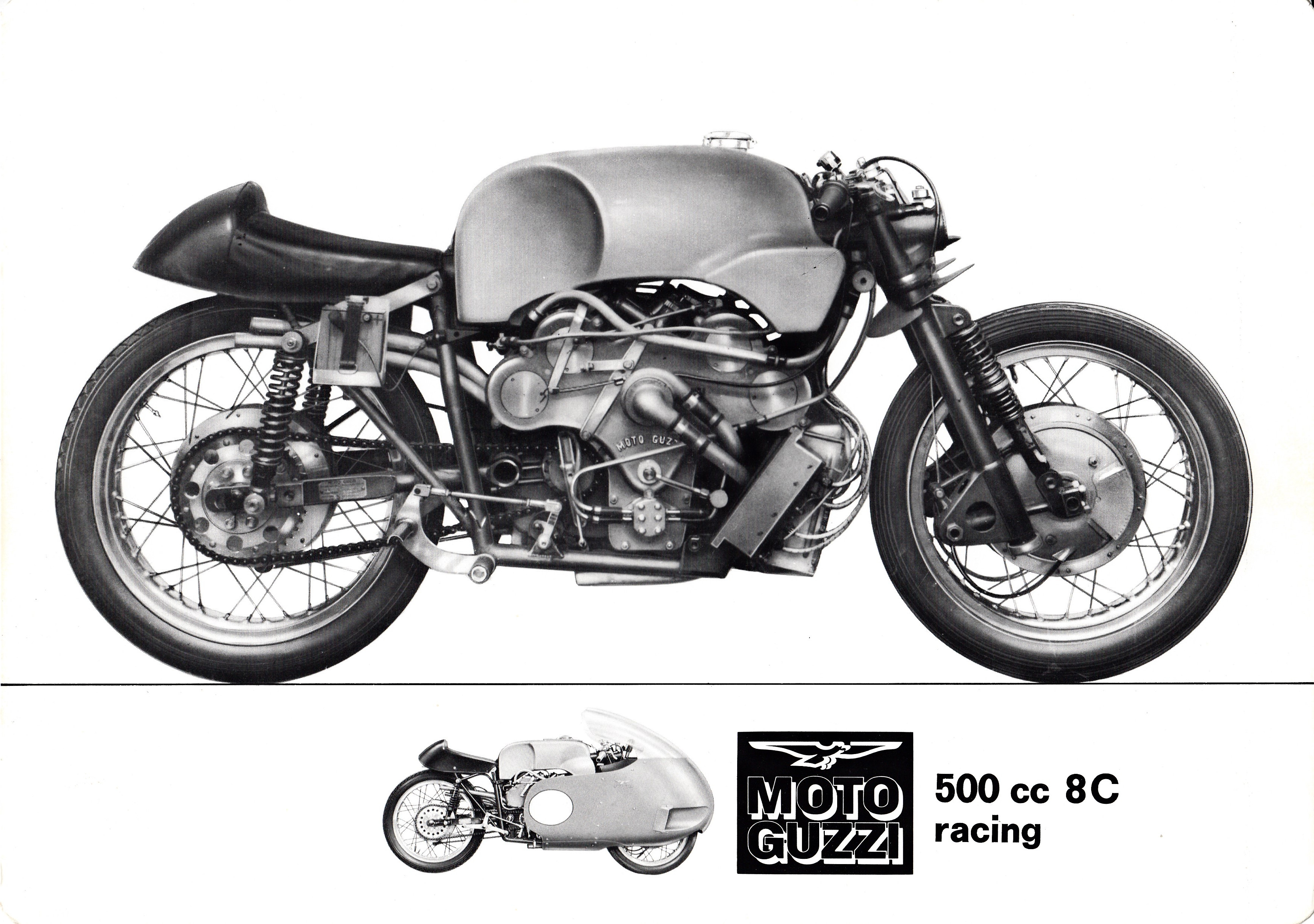 Brochure - Moto Guzzi 500 cc 8 cylinder racing