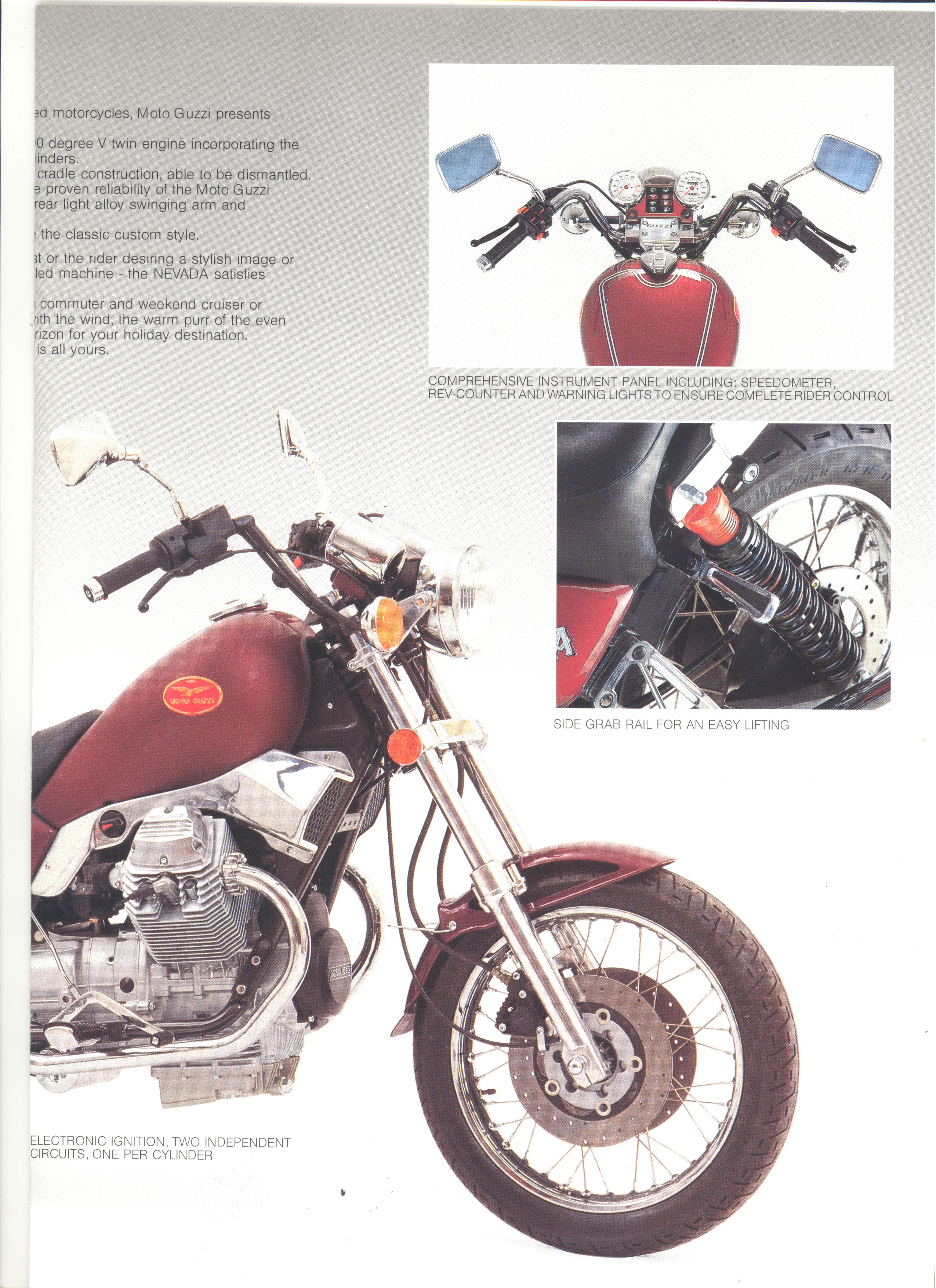 Moto Guzzi factory brochure: Nevada 350 - 750
