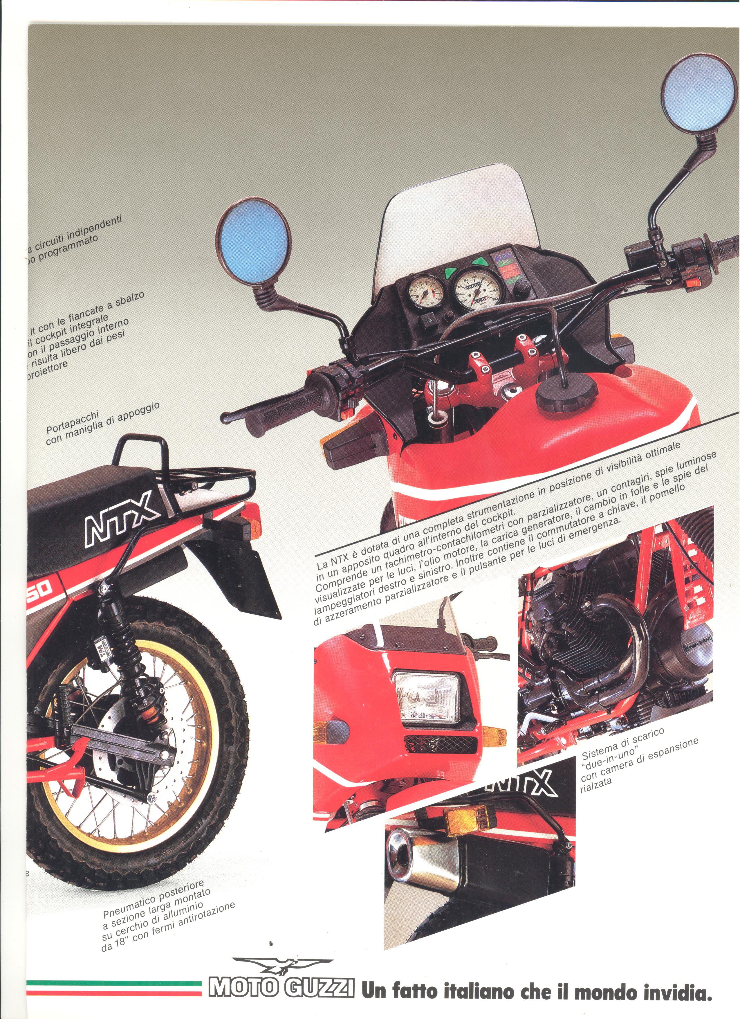 Moto Guzzi factory brochure: NTX 350 - 650