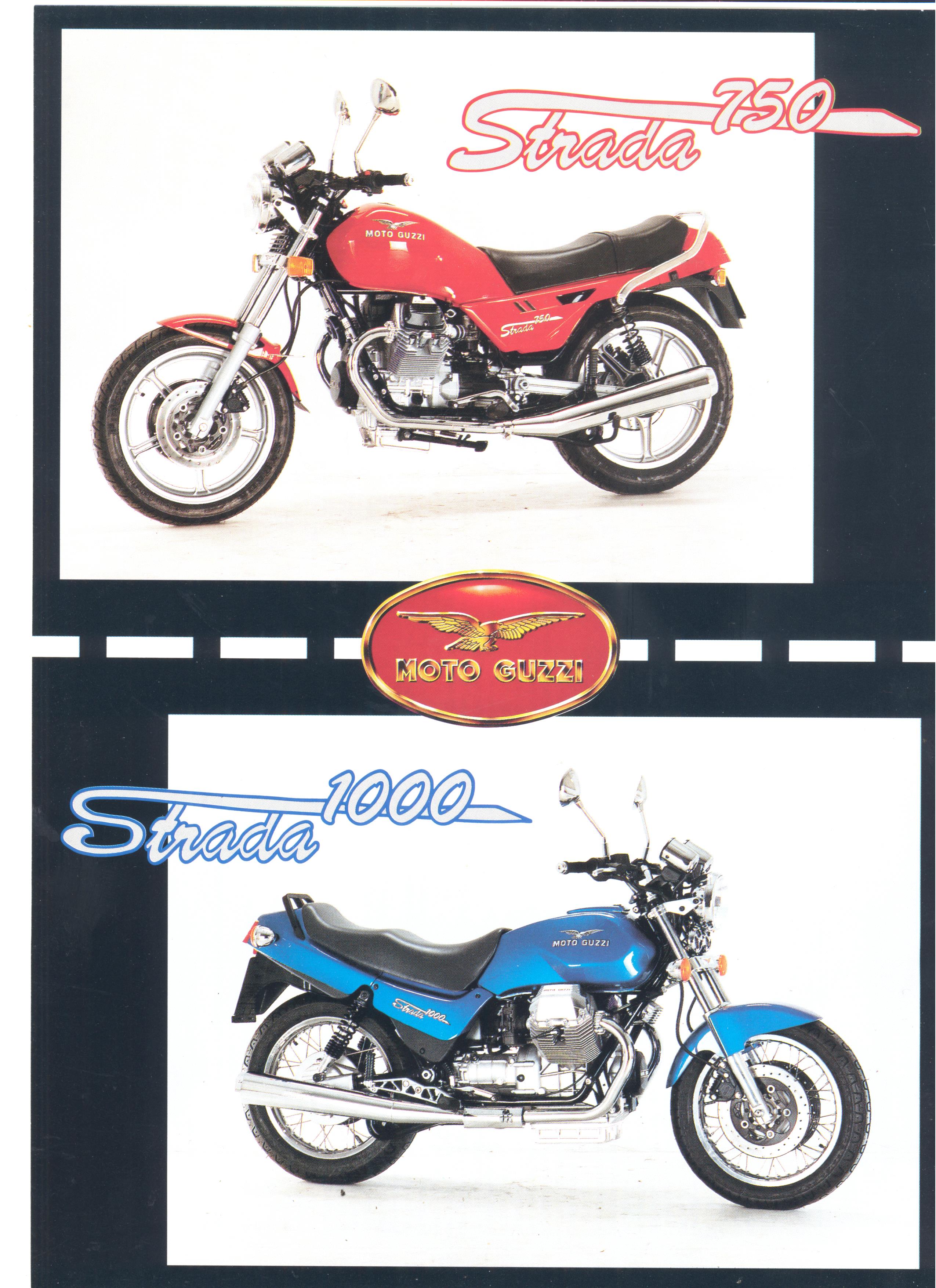 Moto Guzzi factory brochure: Strada 750 - 1000