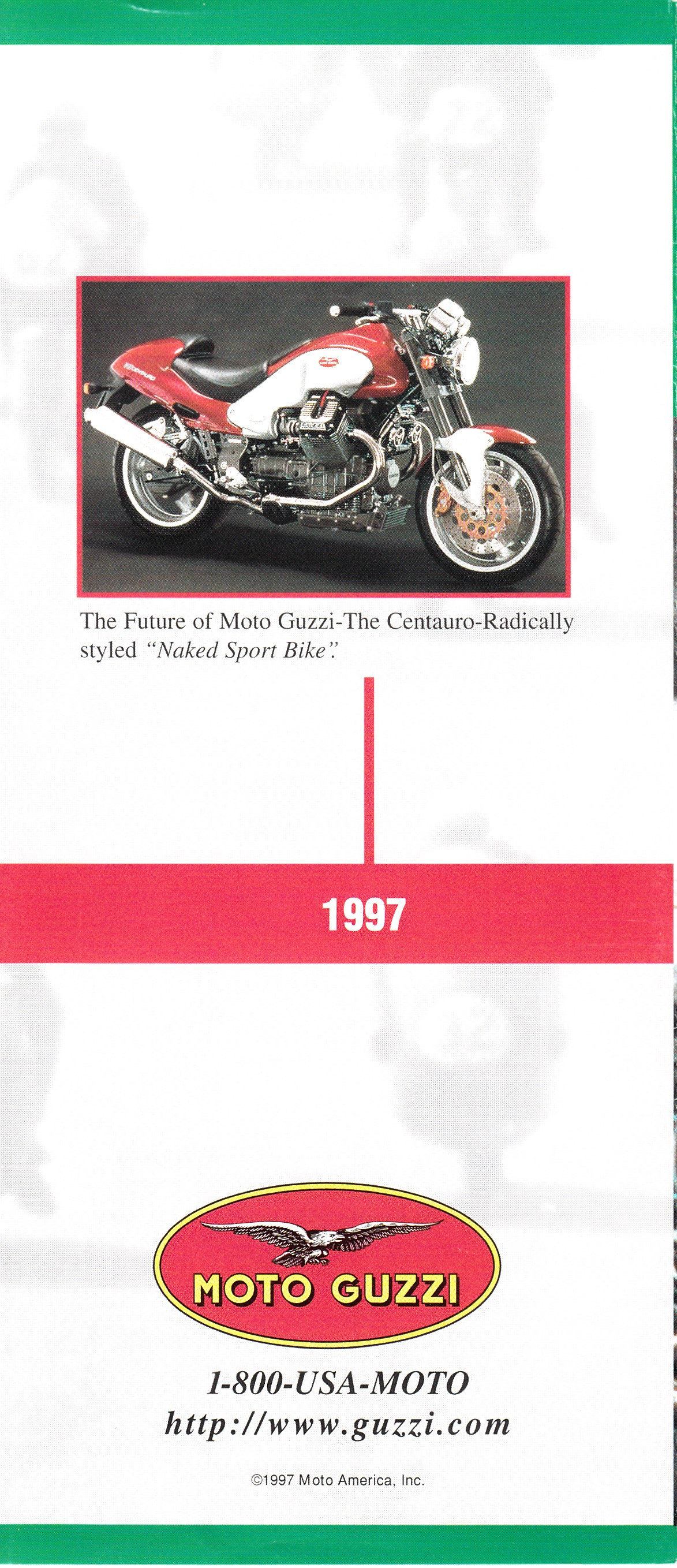 Brochure - Moto Guzzi The history of Moto Guzzi: Seven decades of Moto Guzzi excellence