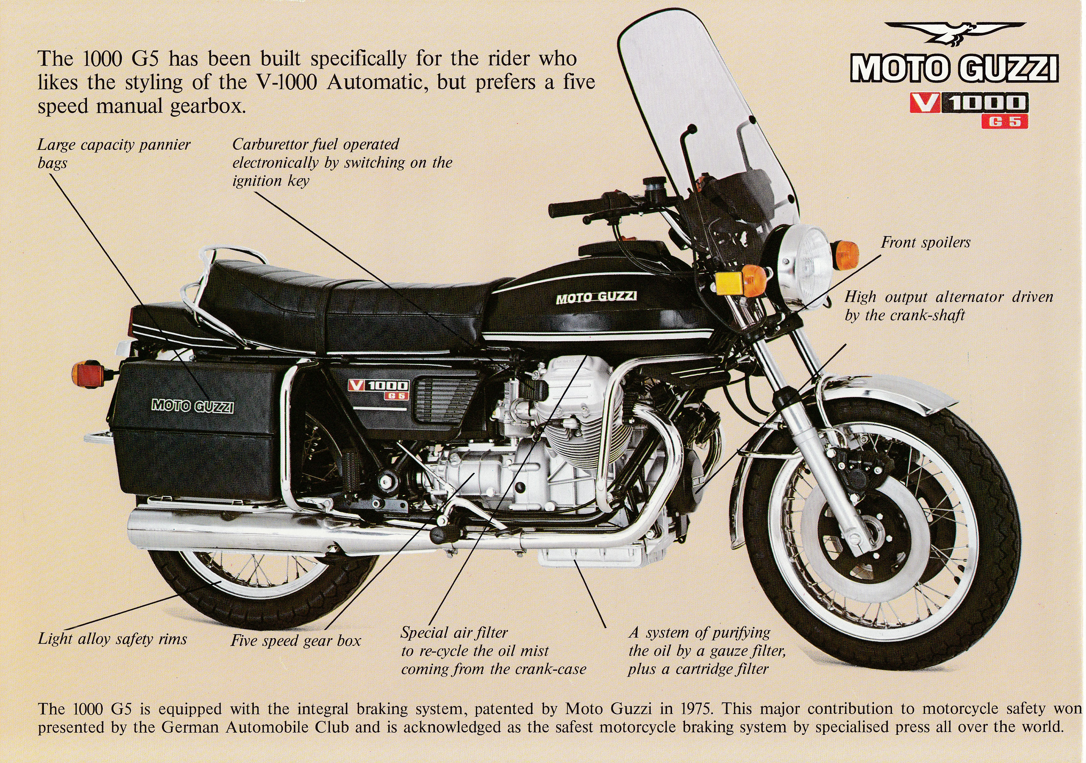 Brochure - Moto Guzzi V1000 G5 version 5
