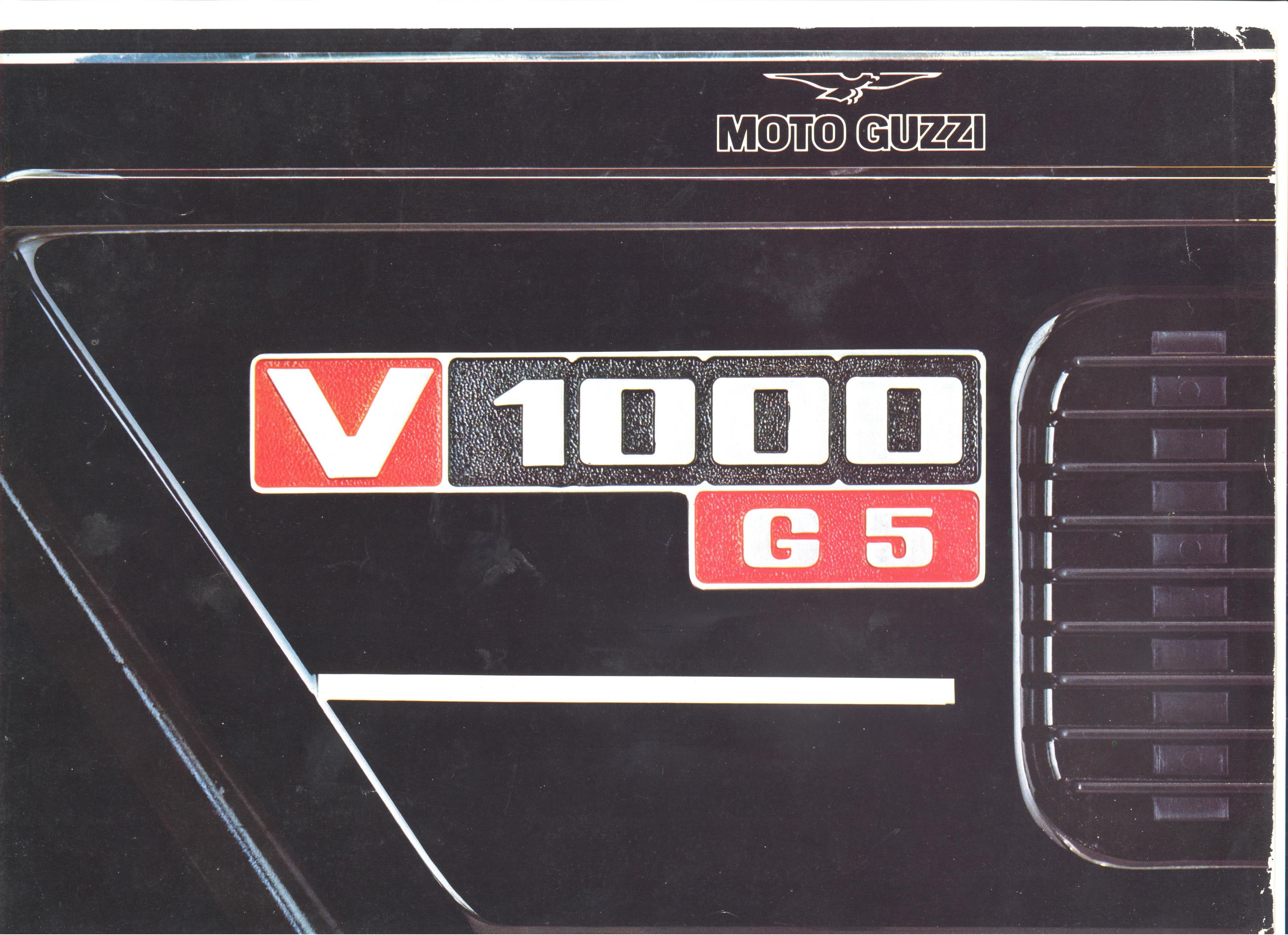 Moto Guzzi factory brochure: V1000 G5