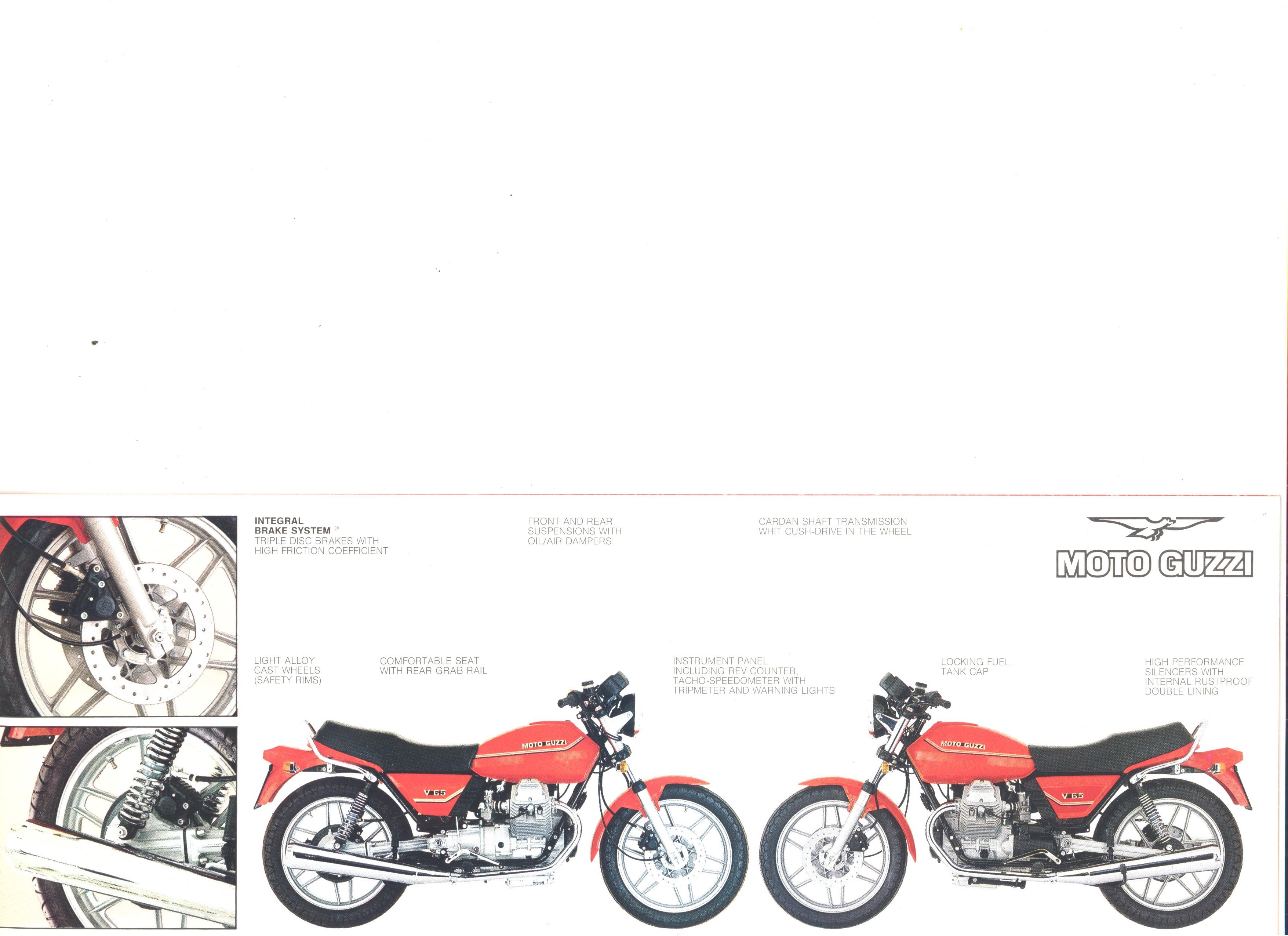 Moto Guzzi factory brochure: V50 Monza - V65
