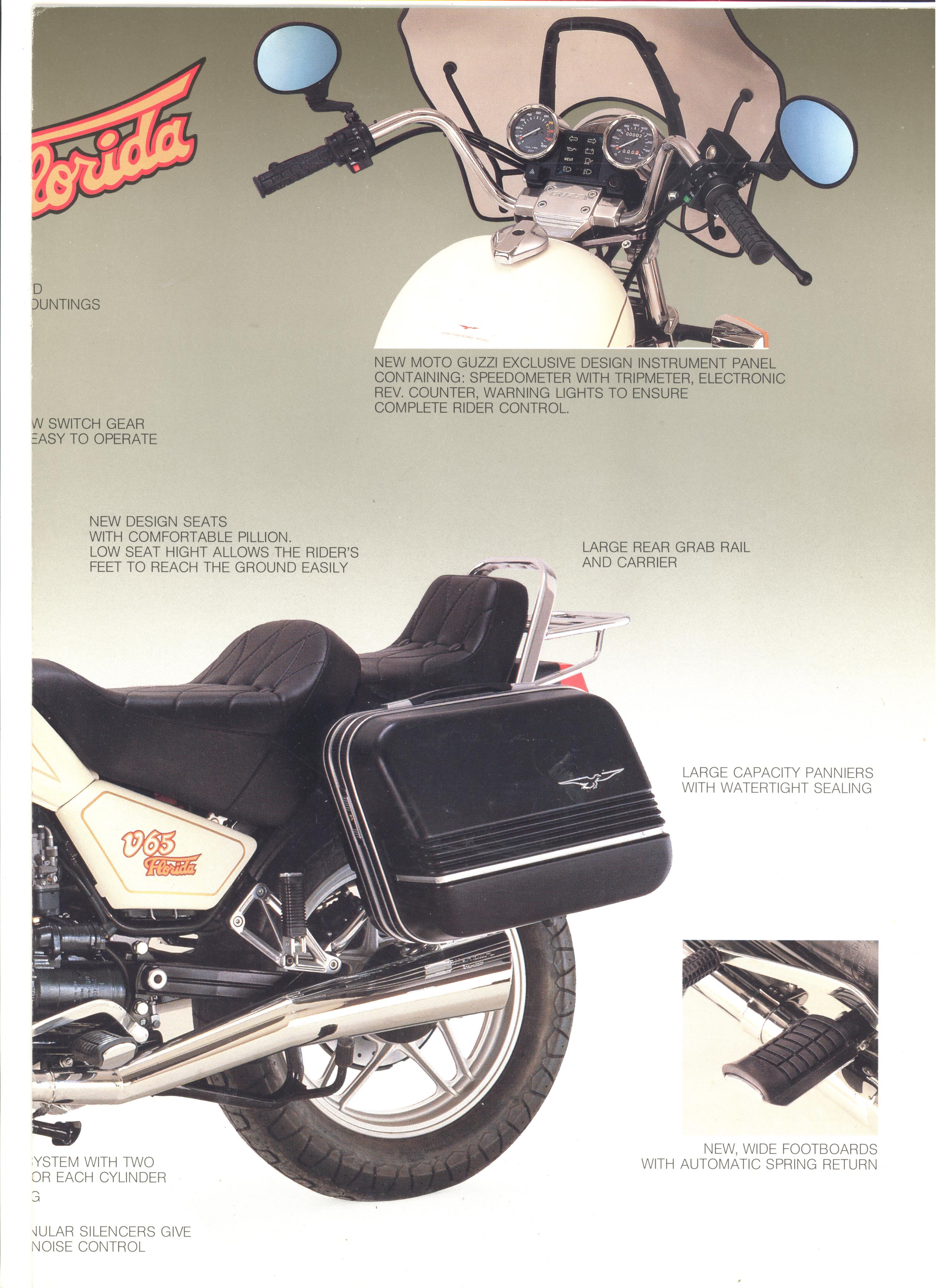 Moto Guzzi factory brochure: V65 Florida