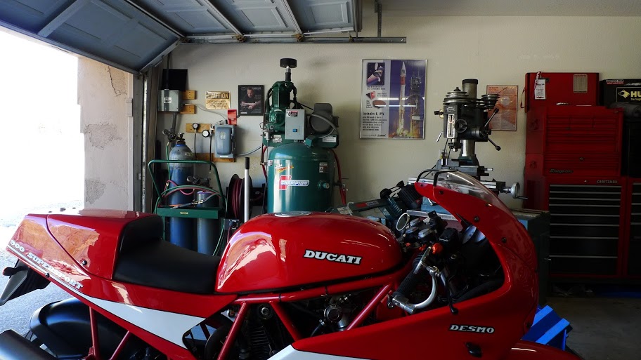 Bronson's garage.