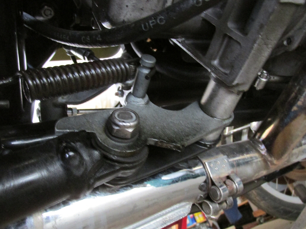 Moto Guzzi V1000 I-Convert center stand mount.