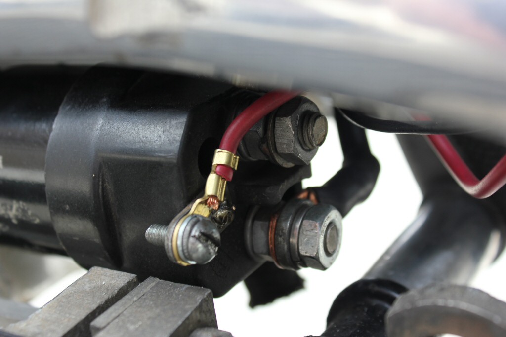 Connections for a Magneti Marelli starter solenoid.