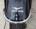 Moto Guzzi front fender decal placement.