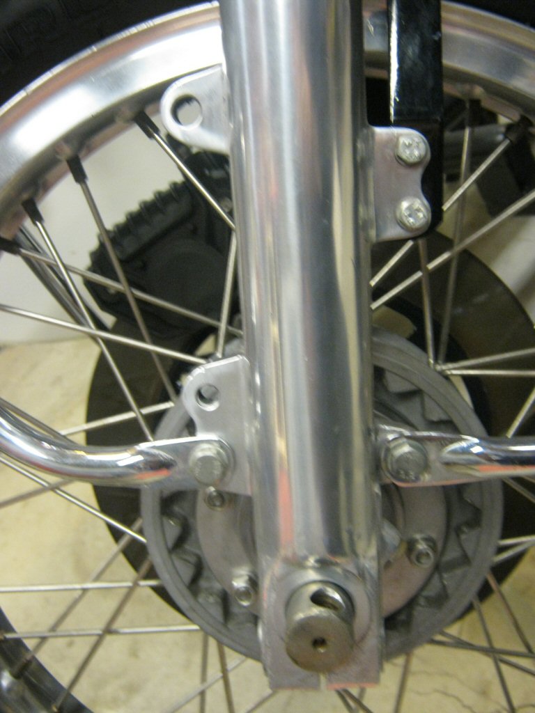 Disc brake forks.