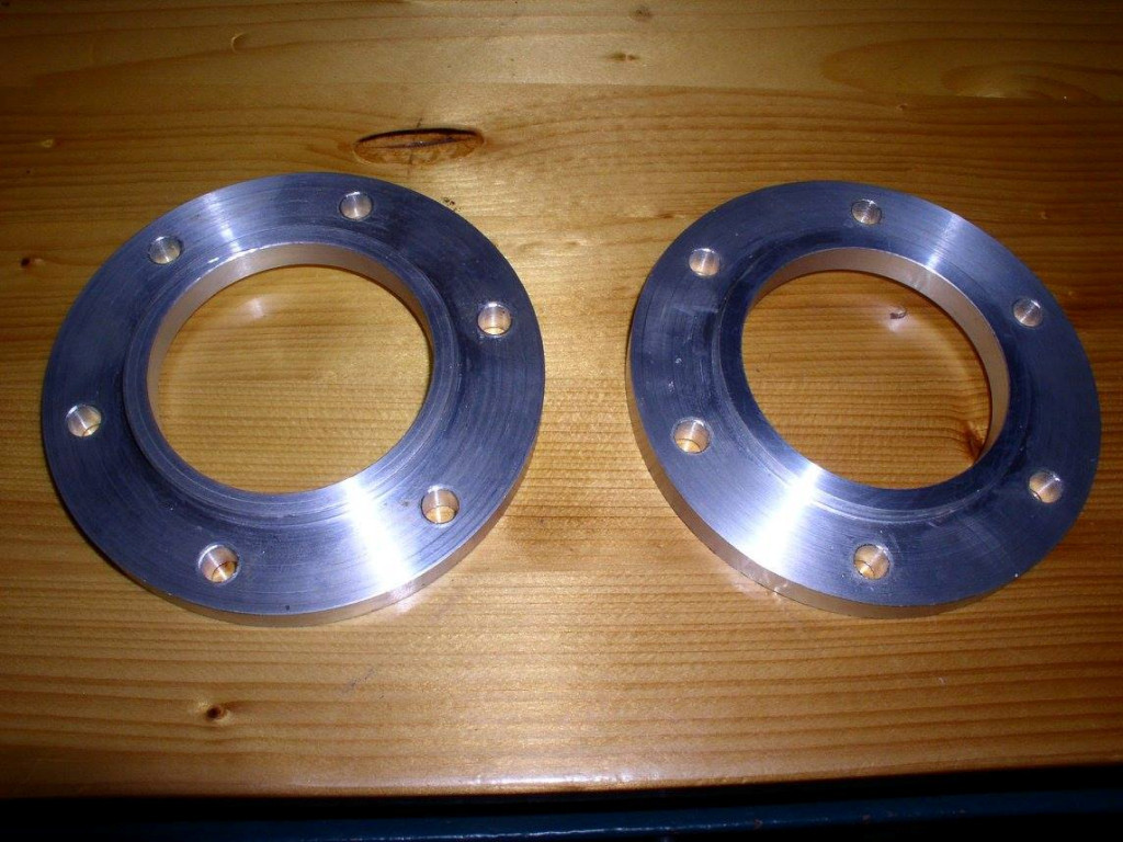Pair of finished spacers.
