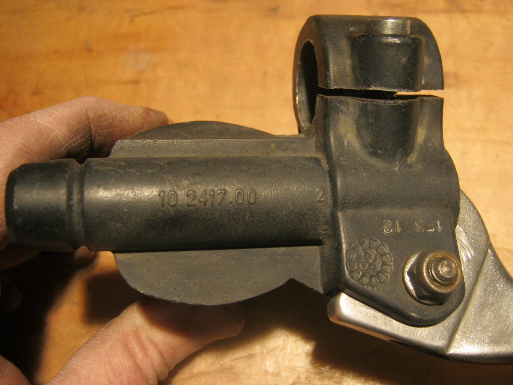 Disc brake master cylinder.