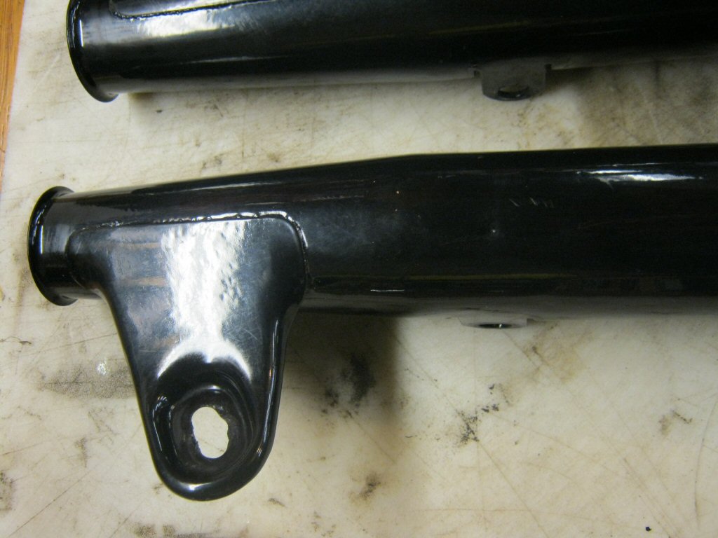 Disc brake fork shroud.