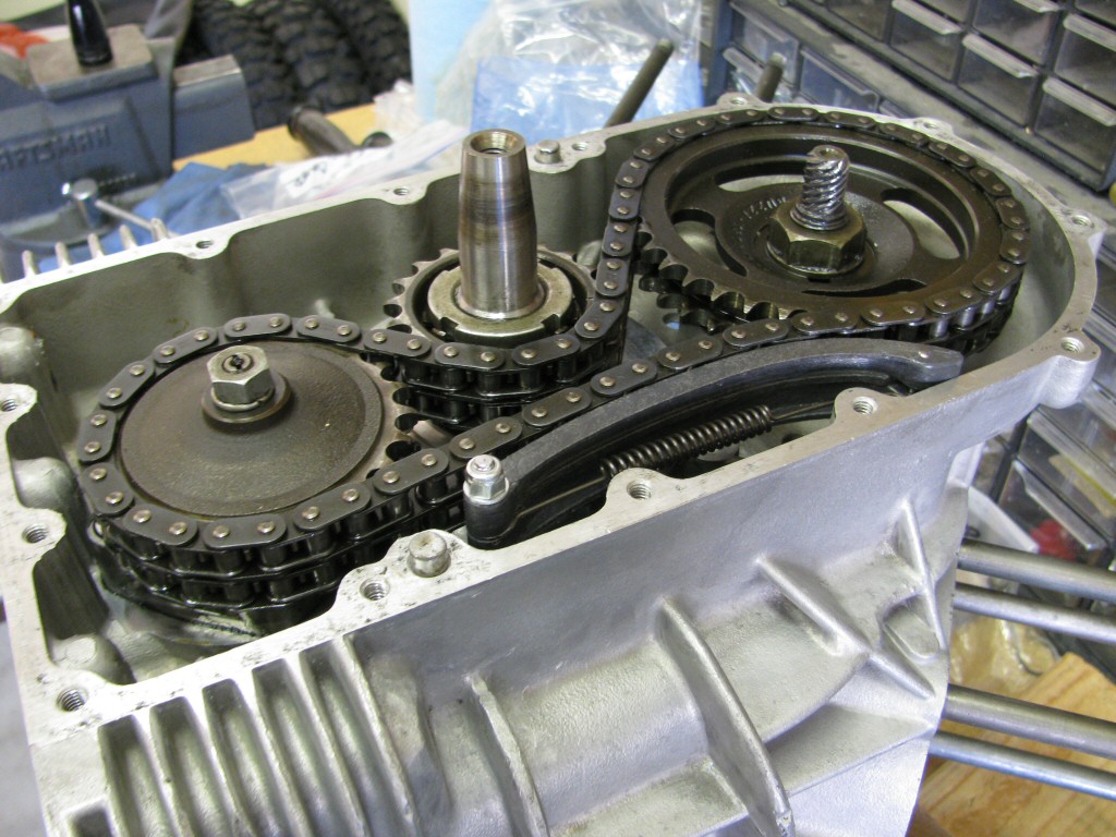 All the nuts are secured in placed on their respective sprockets.