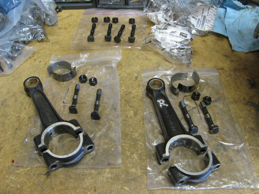 Time to fit the connecting rods.