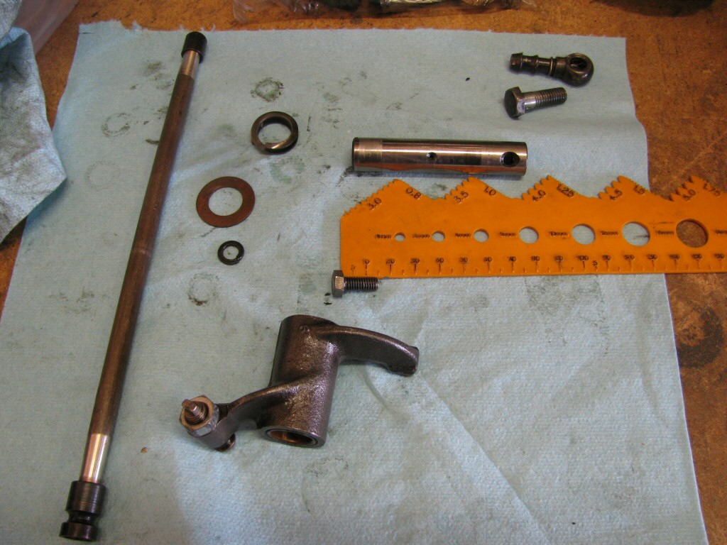 Here are the parts needed to actuate the intake valve.