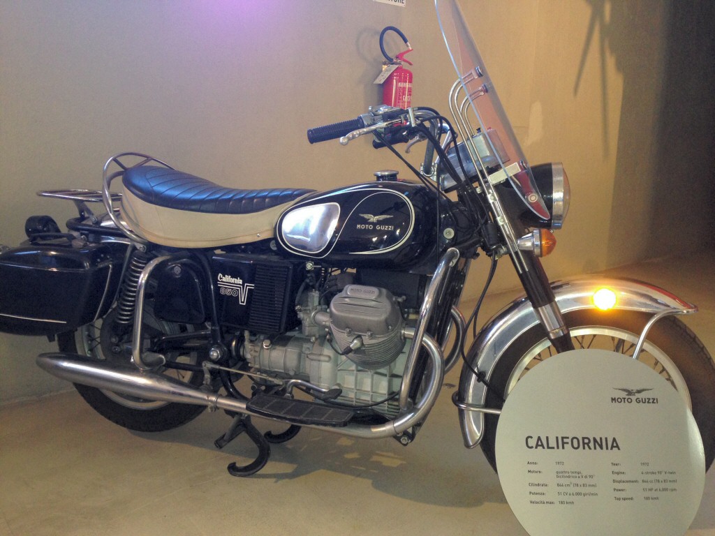 1972 Moto Guzzi 850 California Police. Photo taken at the Moto Guzzi factory museum.