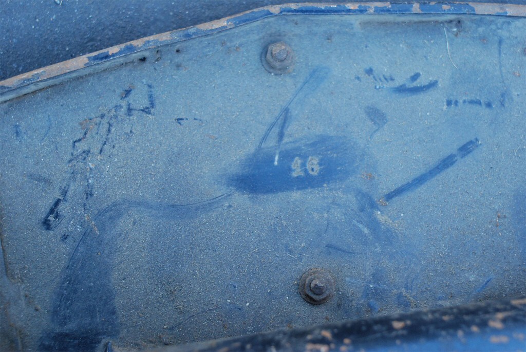 Some early prototype footboards were stamped with an identification number.
