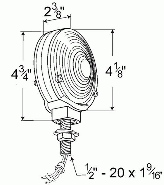 Grote 53020 double-sided signal light