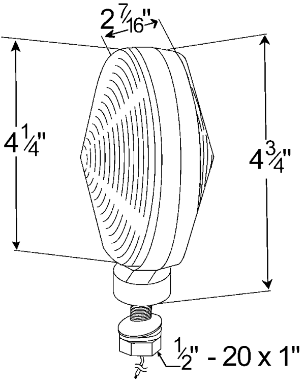 Grote 55290 double-sided signal light