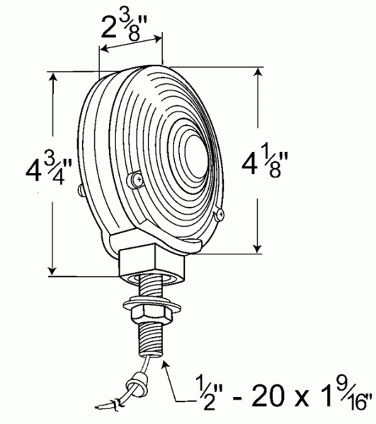 Grote 56020 double-sided signal light