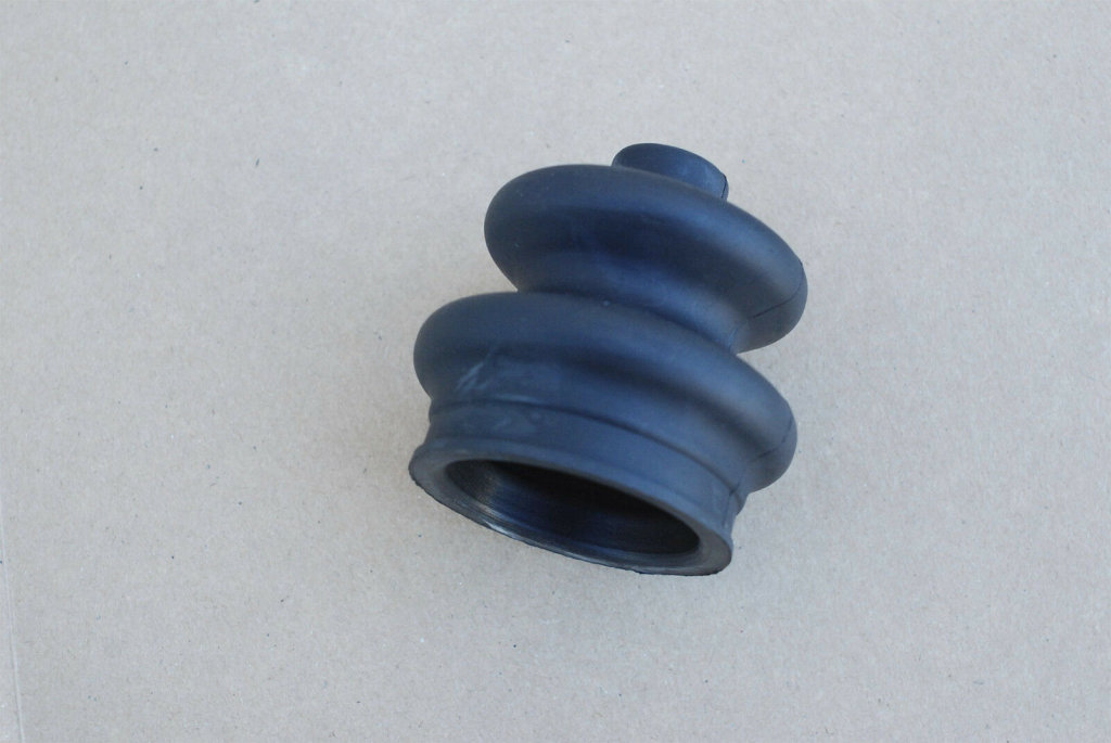Rubber boot for the ignition switch on police versions of the Moto Guzzi V700, V7 Special, Ambassador, 850 GT, 850 GT California, Eldorado, and 850 California Police models (MG# 13735840).