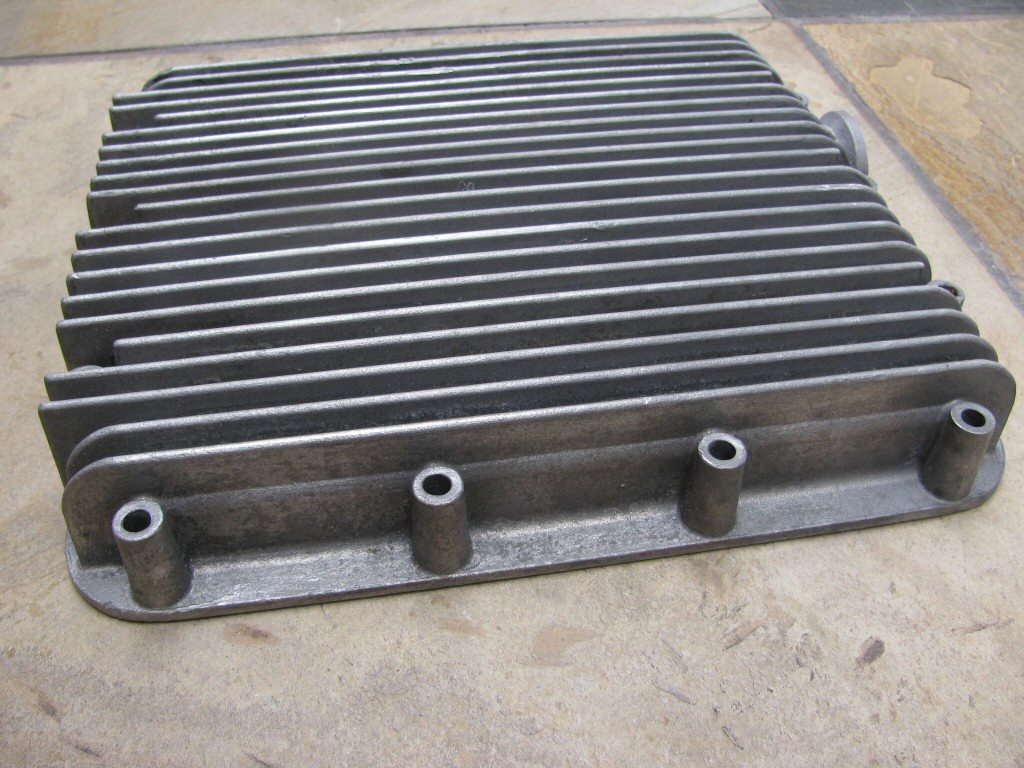 Oil pan cleaned with oxalic acid.