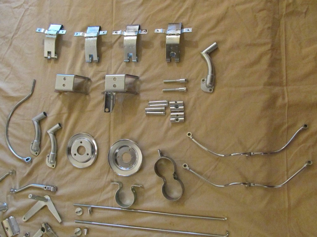 Parts that were zinc plated.