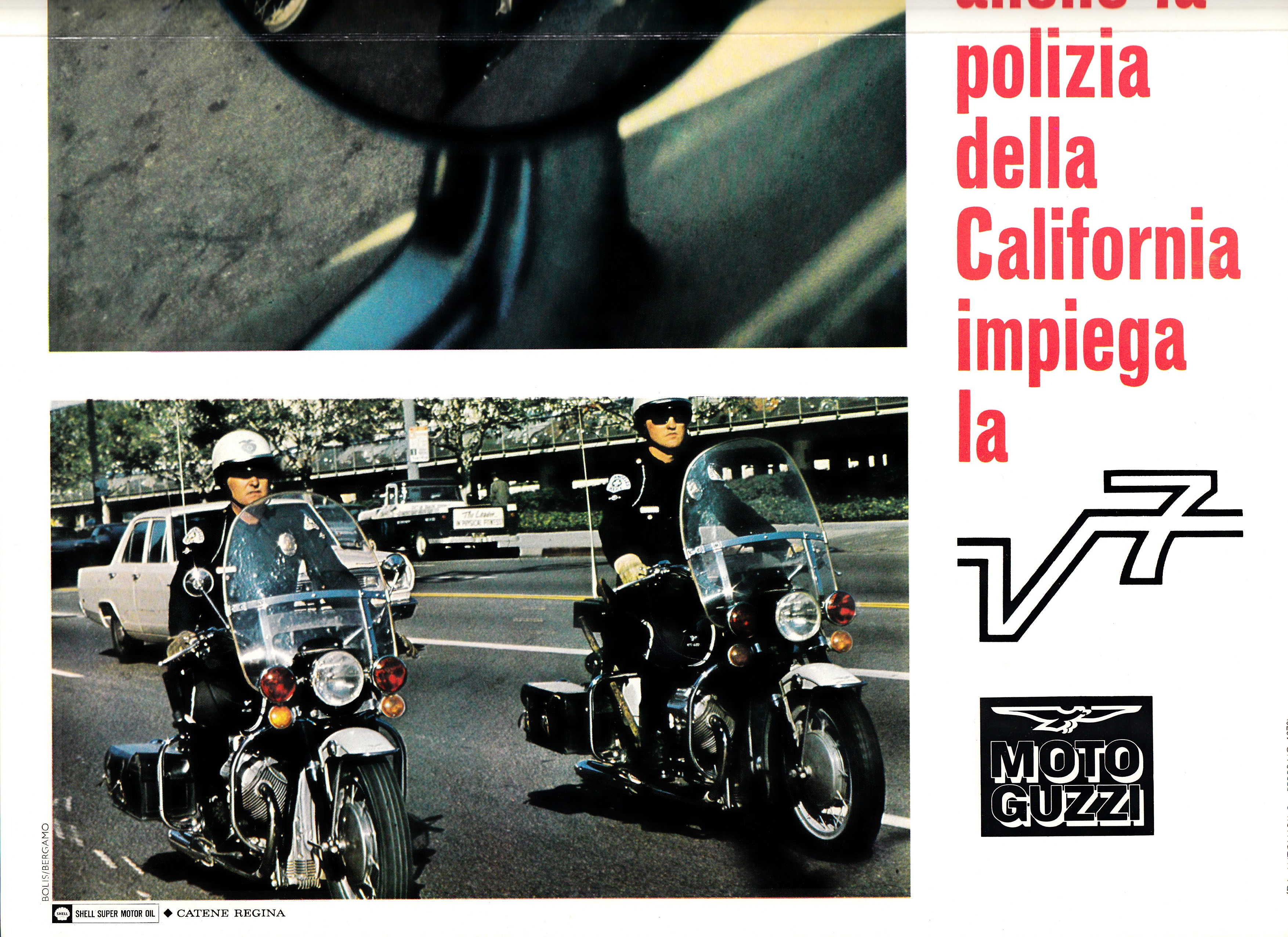 Poster - Anche la polizia della California impiega la V7 (Ambassador police)